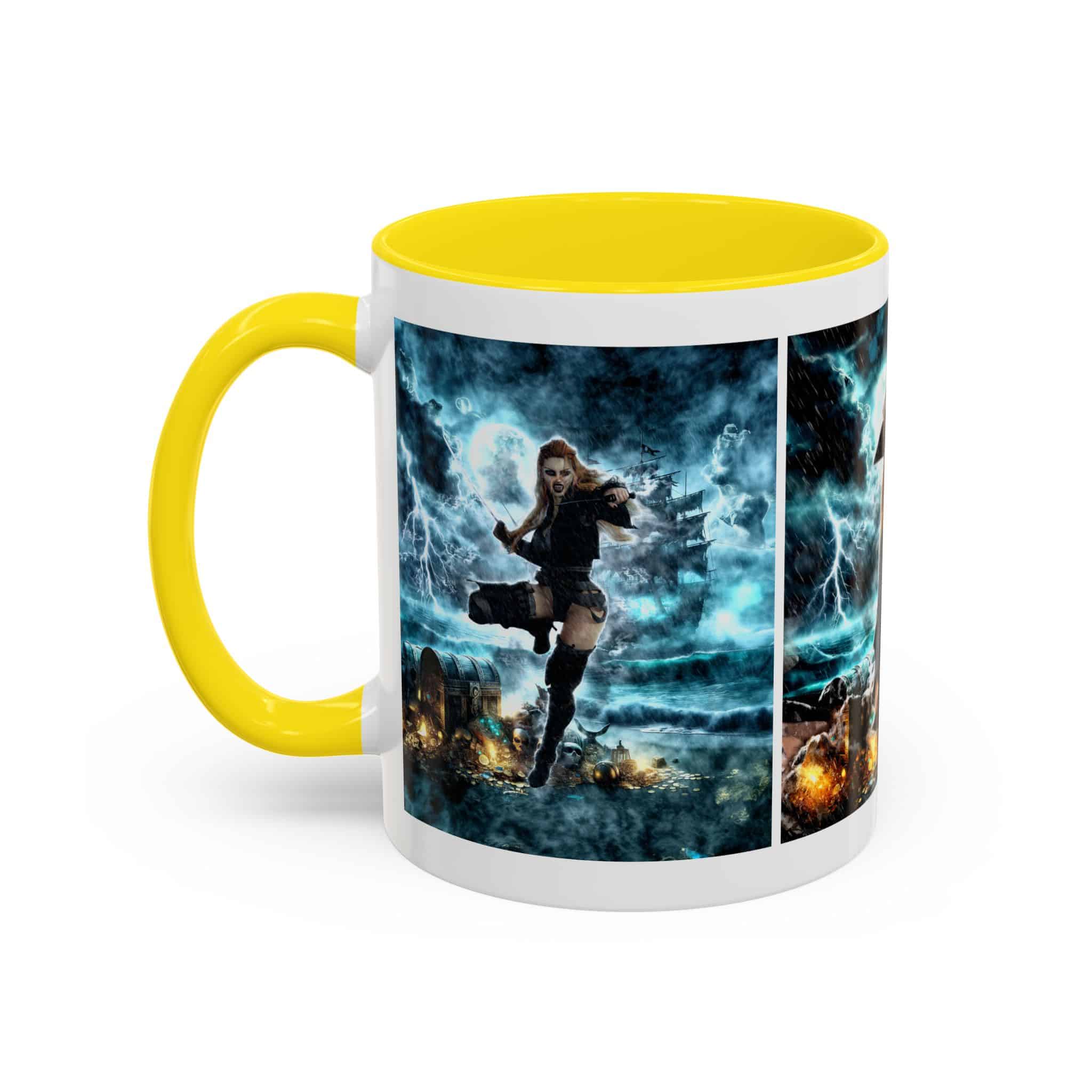 Rusila Undead Angel Vampire Pirate V2 Accent Coffee Mug (11, 15oz) - Image 51