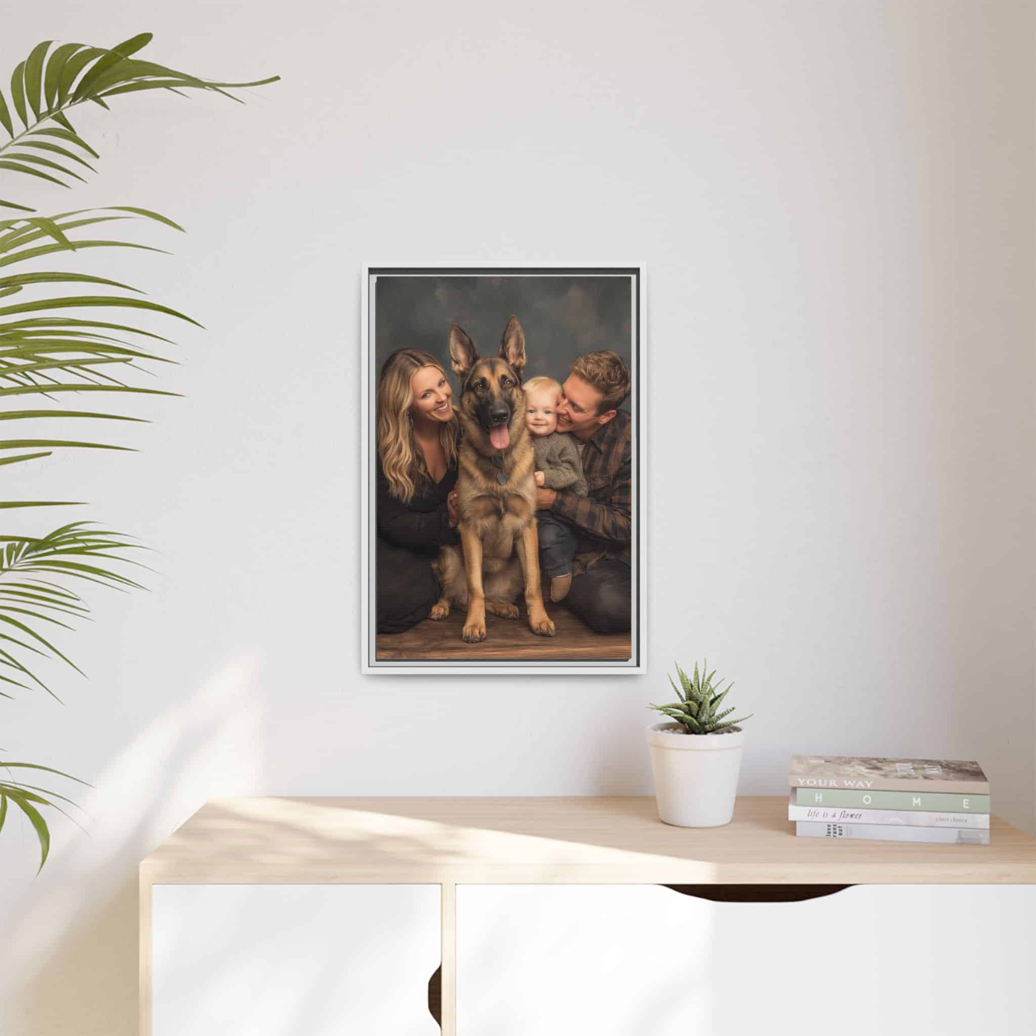 Personalized Framed Family Canvas Wall Art Vertical Multiple Sizes Available - Image 167