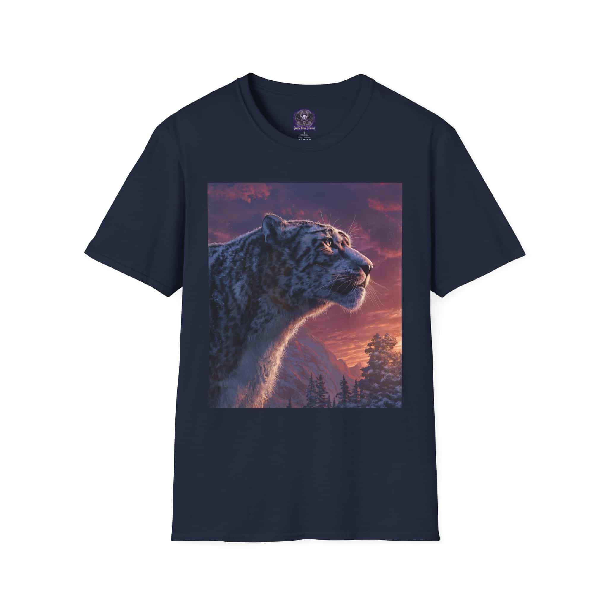 Snow Leopard IV Profile By Wyldesigns Unisex T-Shirt - Image 61