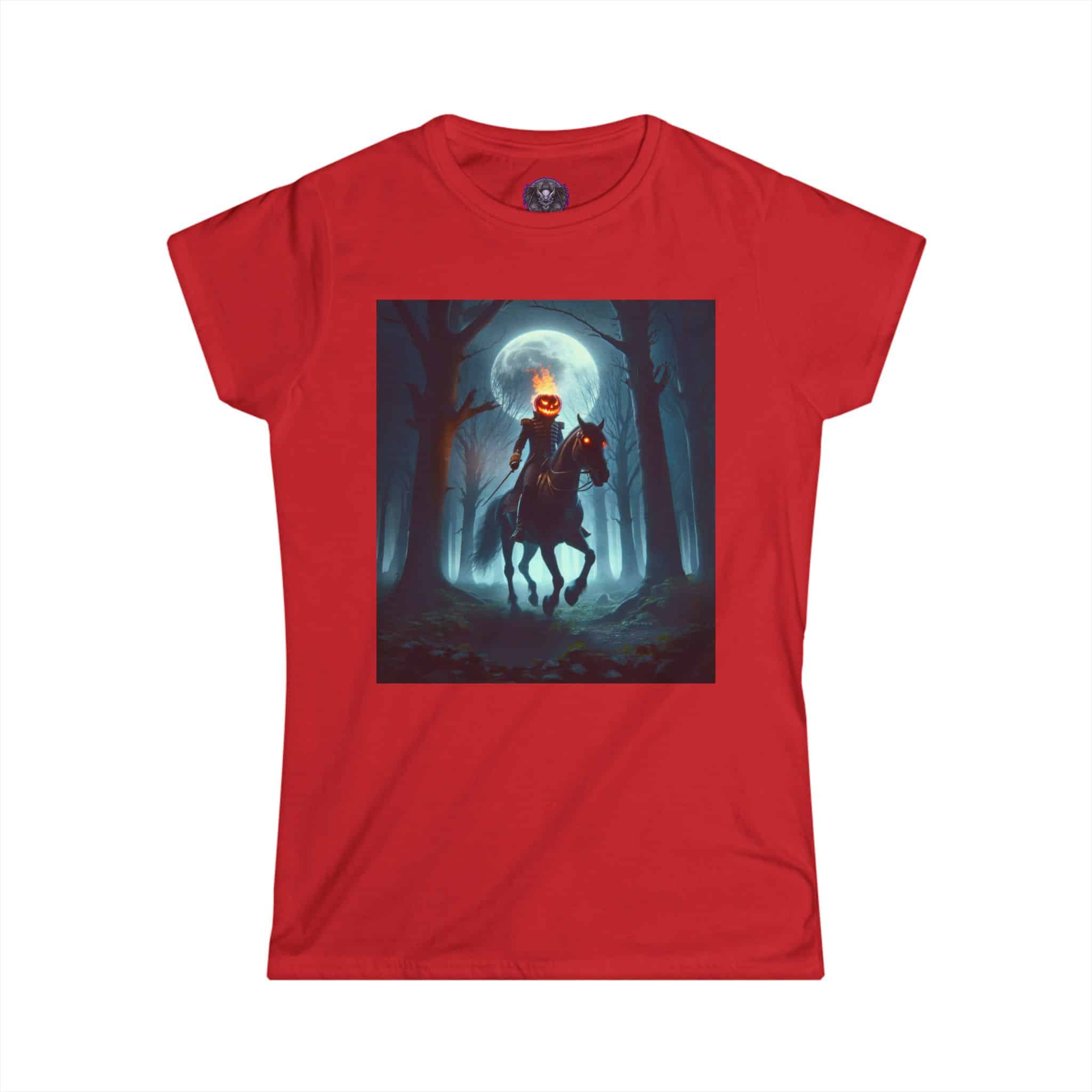 Headless Horseman Of Sleepy Hollow #DZ-HH-003 Women's Softstyle Tee - Image 40