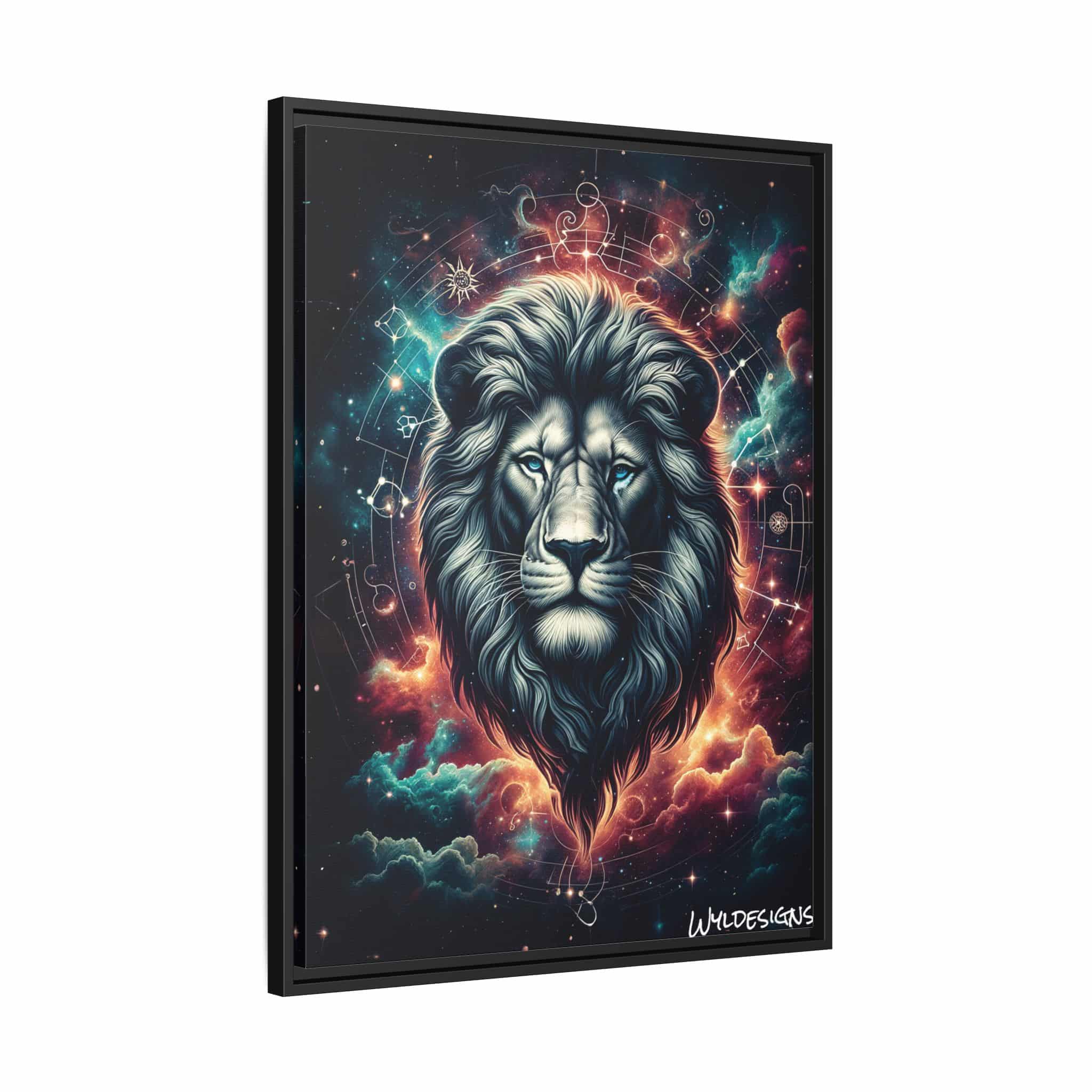 Lion In The Sky WD-D014 By Wyldesigns Matte Canvas, Black Frame - Image 11