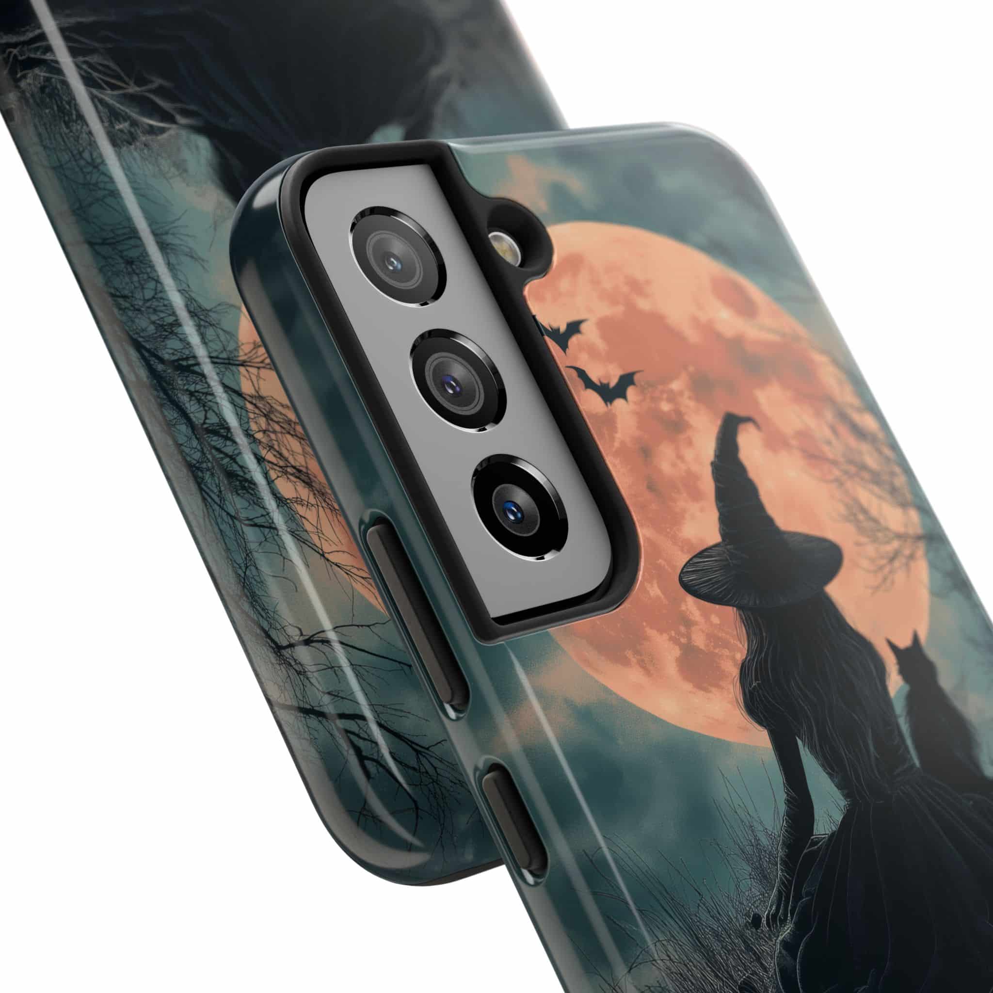 Witch With Black Cat By Moonlight #MJ-W004 Samsung S21, S22, S23, & S24 Tough Phone Cases - Image 10