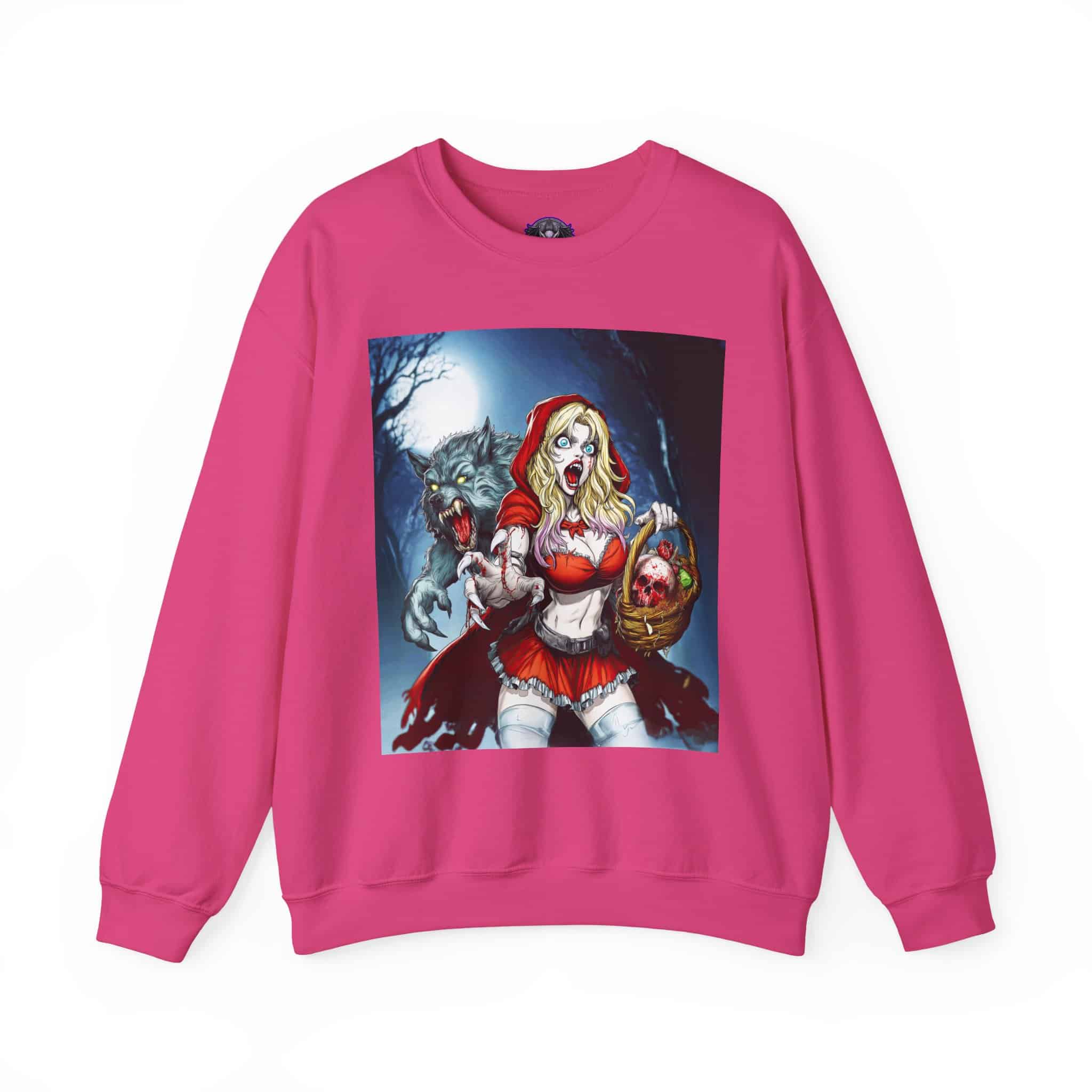 Vampire Red Riding Hood By Ghastly Wicked Tales 2025-01 Unisex Heavy Blend™ Crewneck Sweatshirt - Image 53