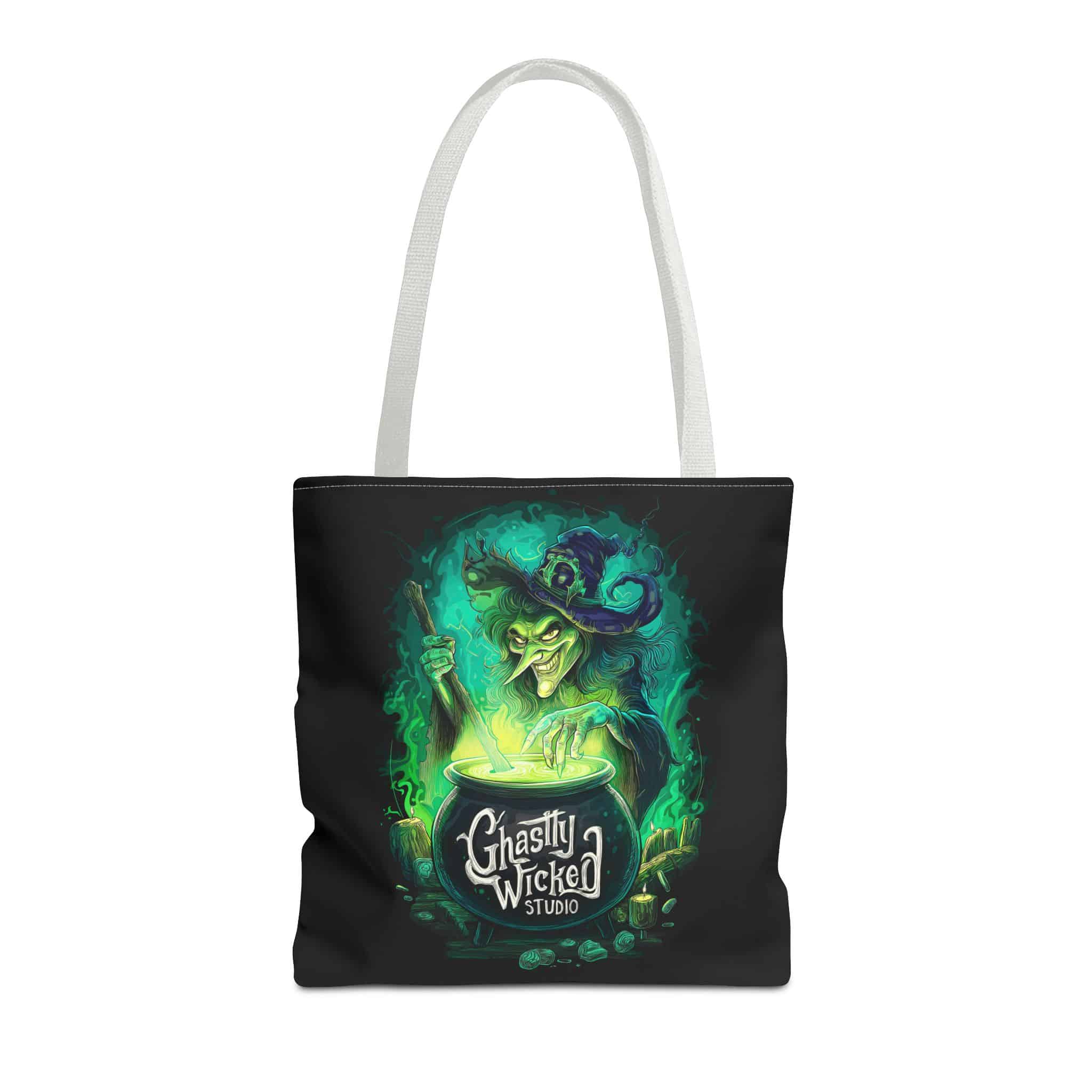 Ghastly Wicked Cauldron Witch Tote Bag (AOP) - Image 29