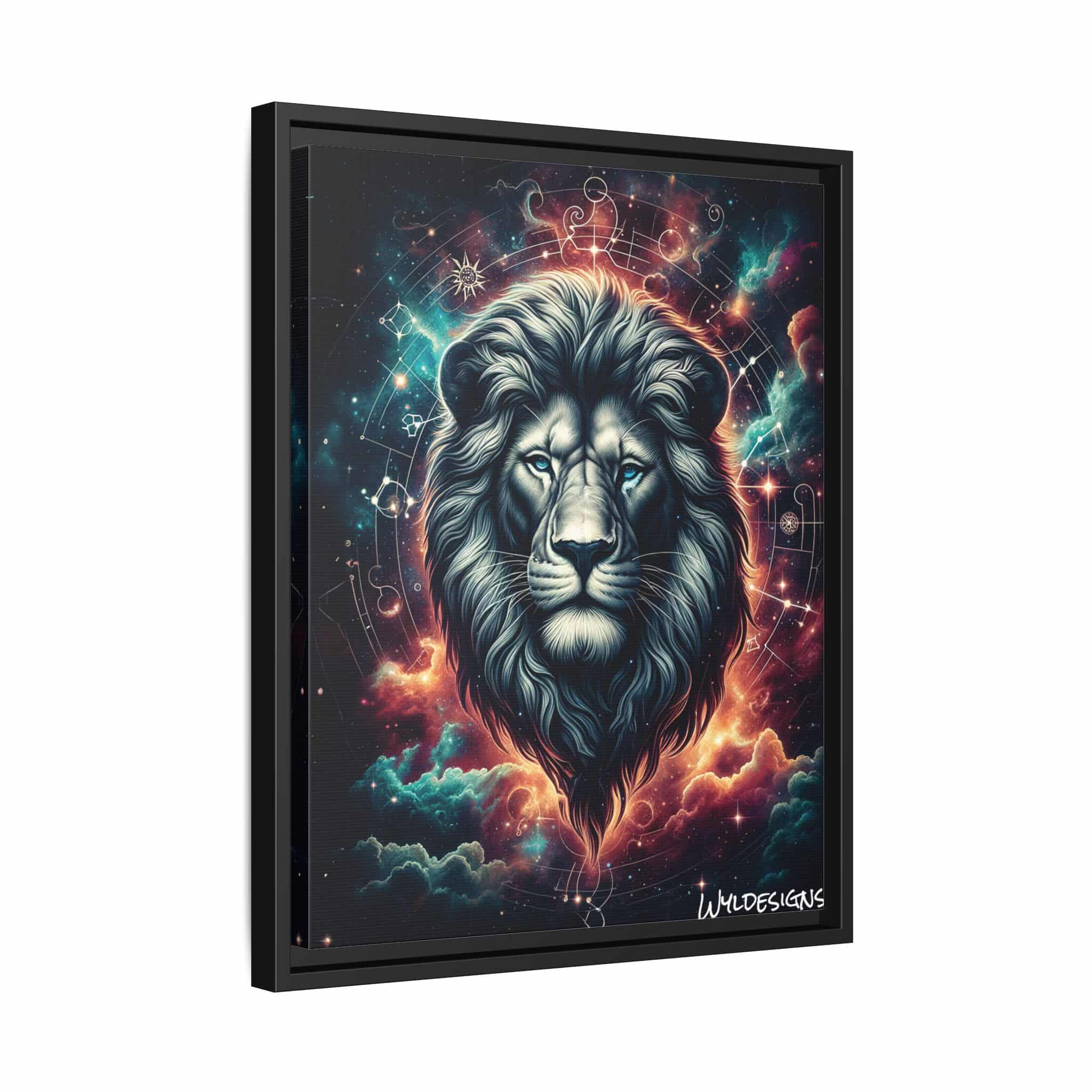 Lion In The Sky WD-D014 By Wyldesigns Matte Canvas, Black Frame - Image 5