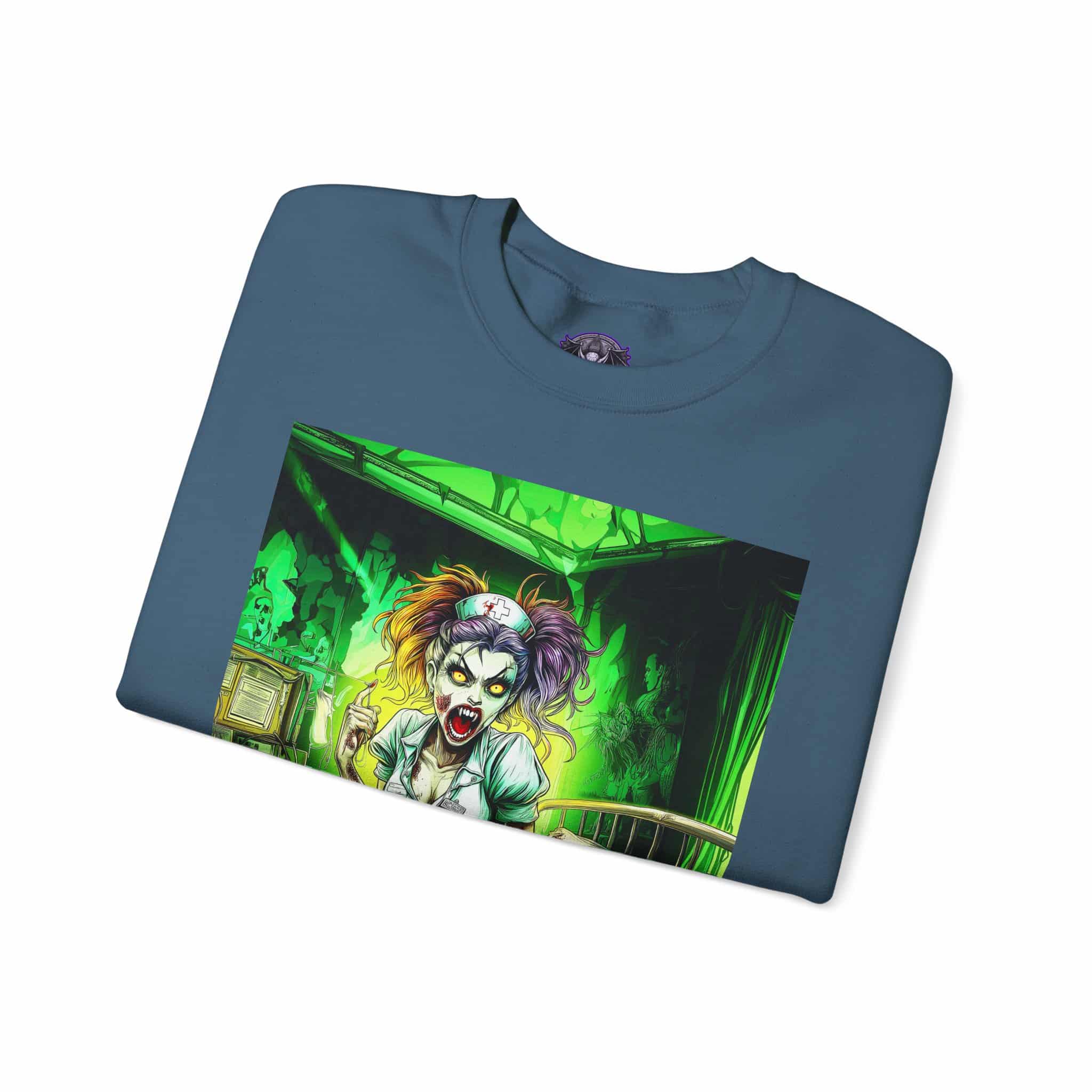 Undead Angels Zombie Nurse Lexi 002 Unisex Heavy Blend™ Crewneck Sweatshirt - Image 31