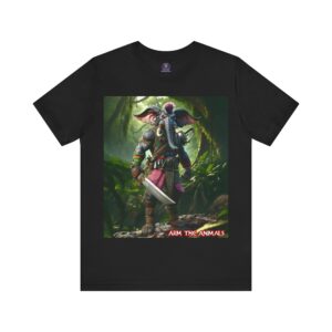 Arm The Animals: Hunter Elephant #AA-D-El001 Unisex Jersey Short Sleeve Tee