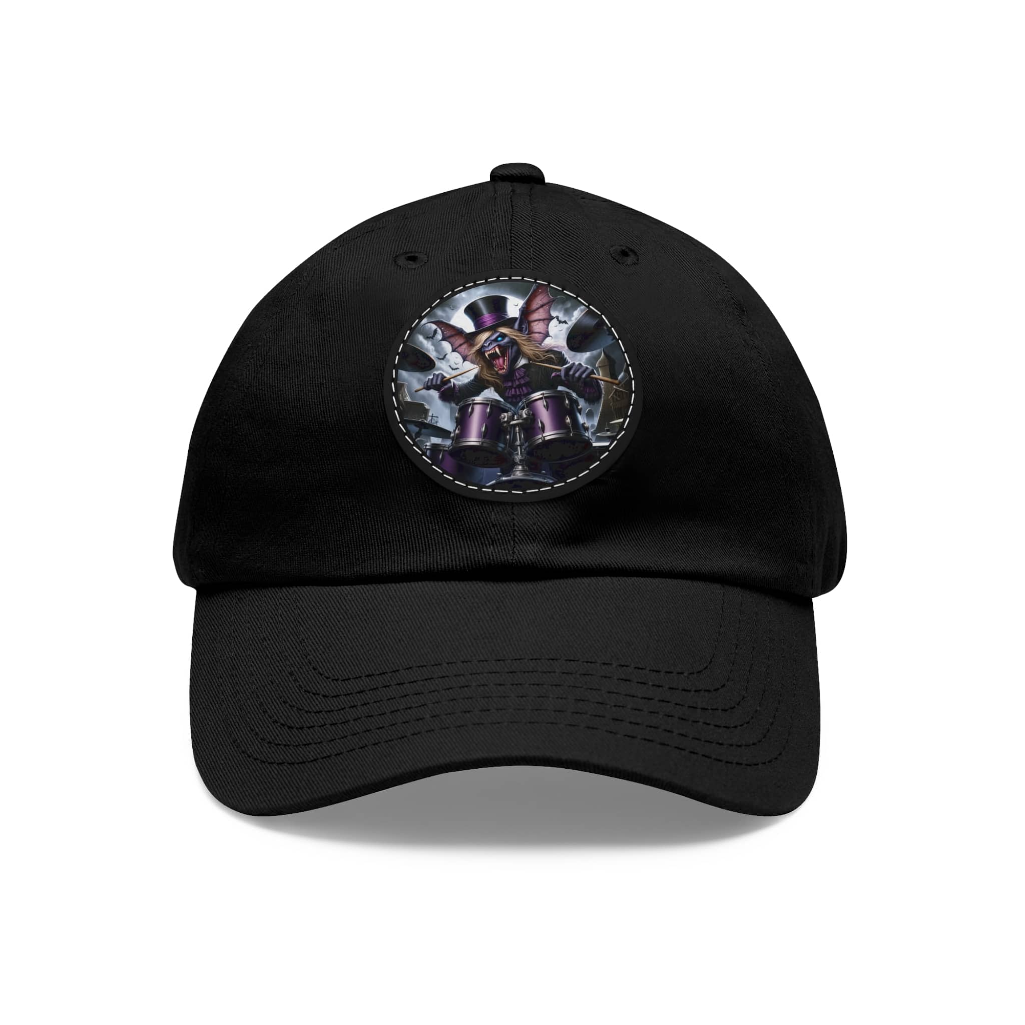 Vlad The Enforcer Bat Drummer #VTE001 Artistic Round Leather Patch Dad Hat - Stylish Casual Cap - Image 56