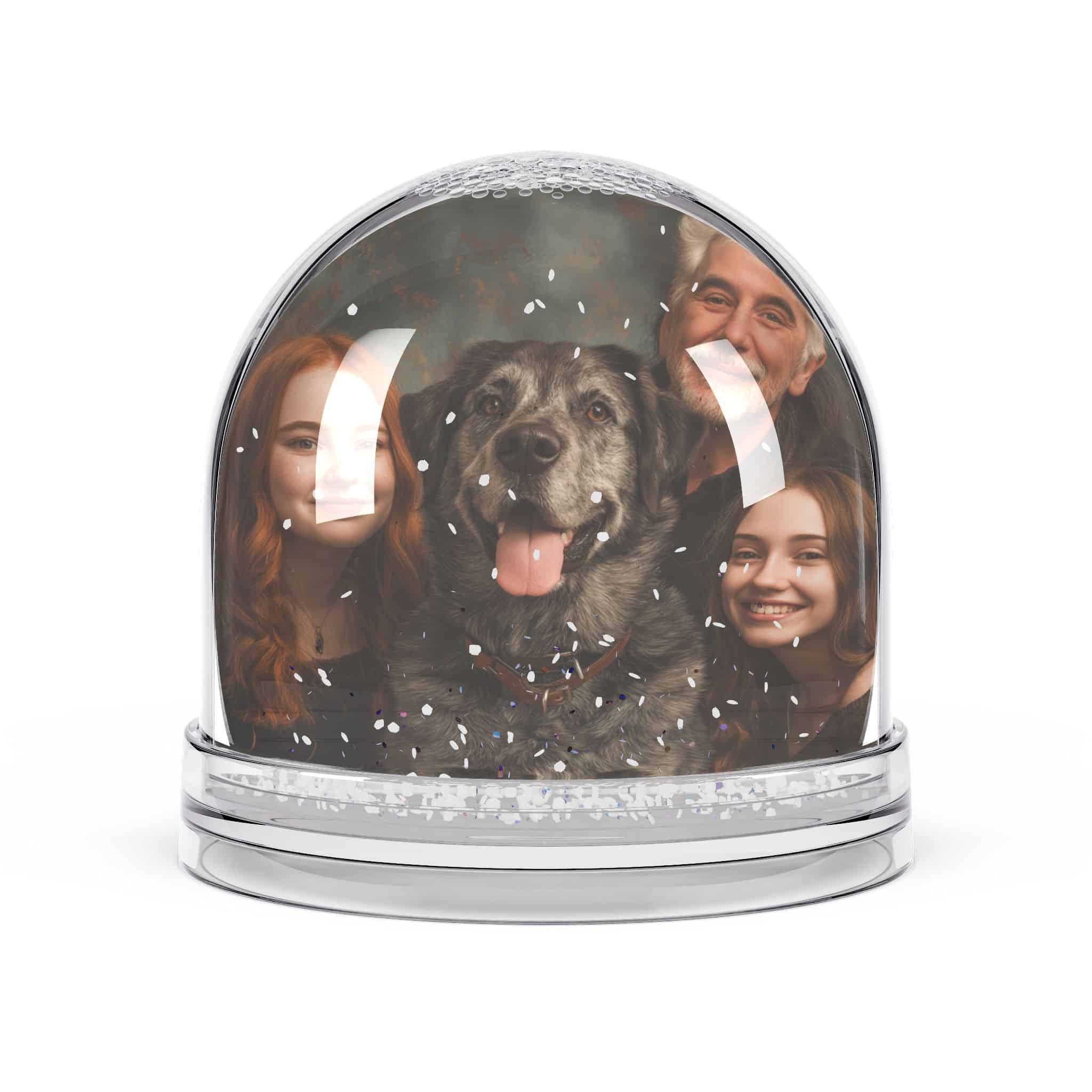 Personalized Family Pet Snow Globe