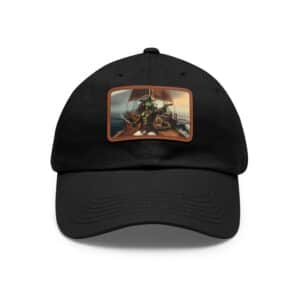 Arm The Animals: Pirate Gator #AA-D-PG002a Leather Patch Dad Hat - Casual Style for Music Lovers