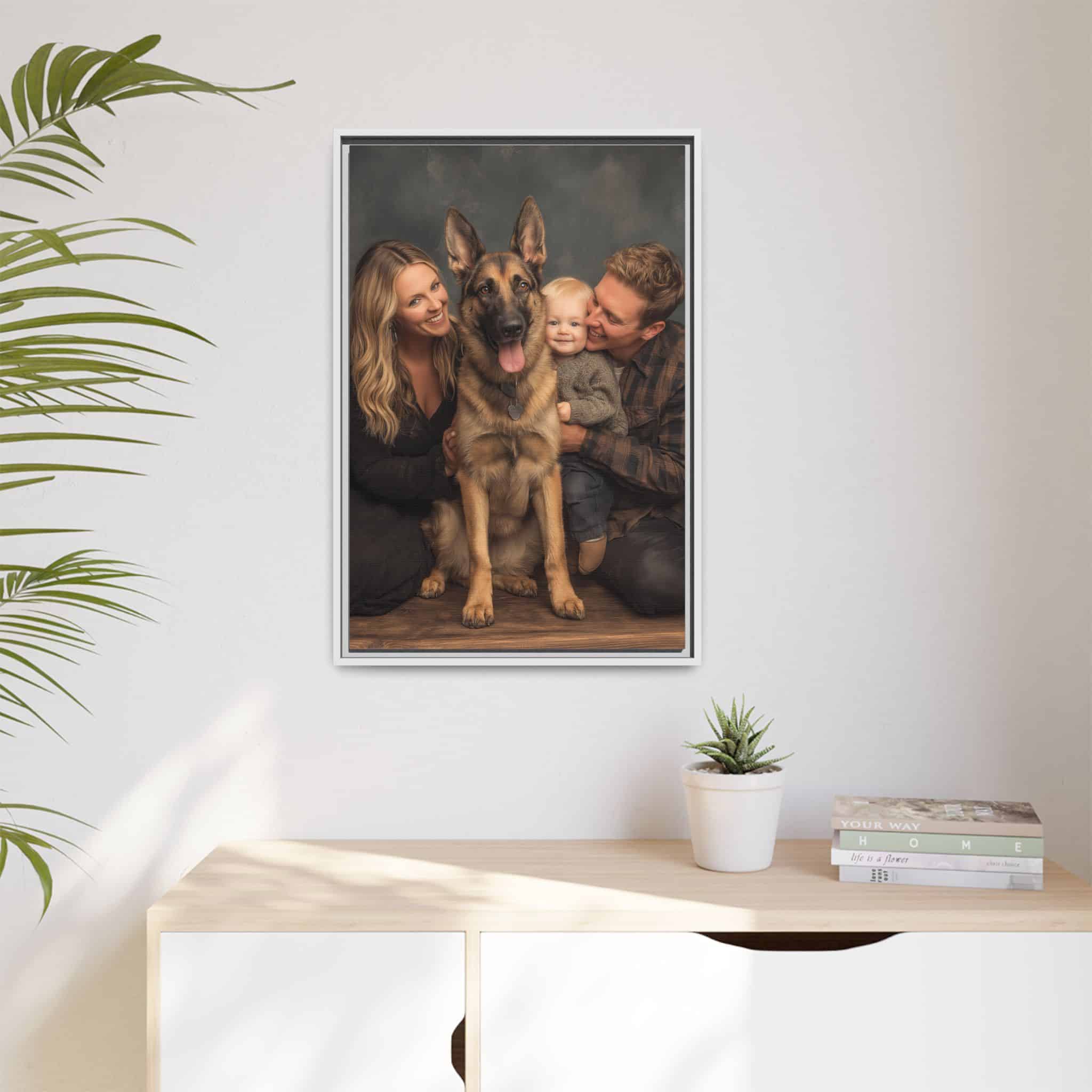 Personalized Framed Family Canvas Wall Art Vertical Multiple Sizes Available - Image 83