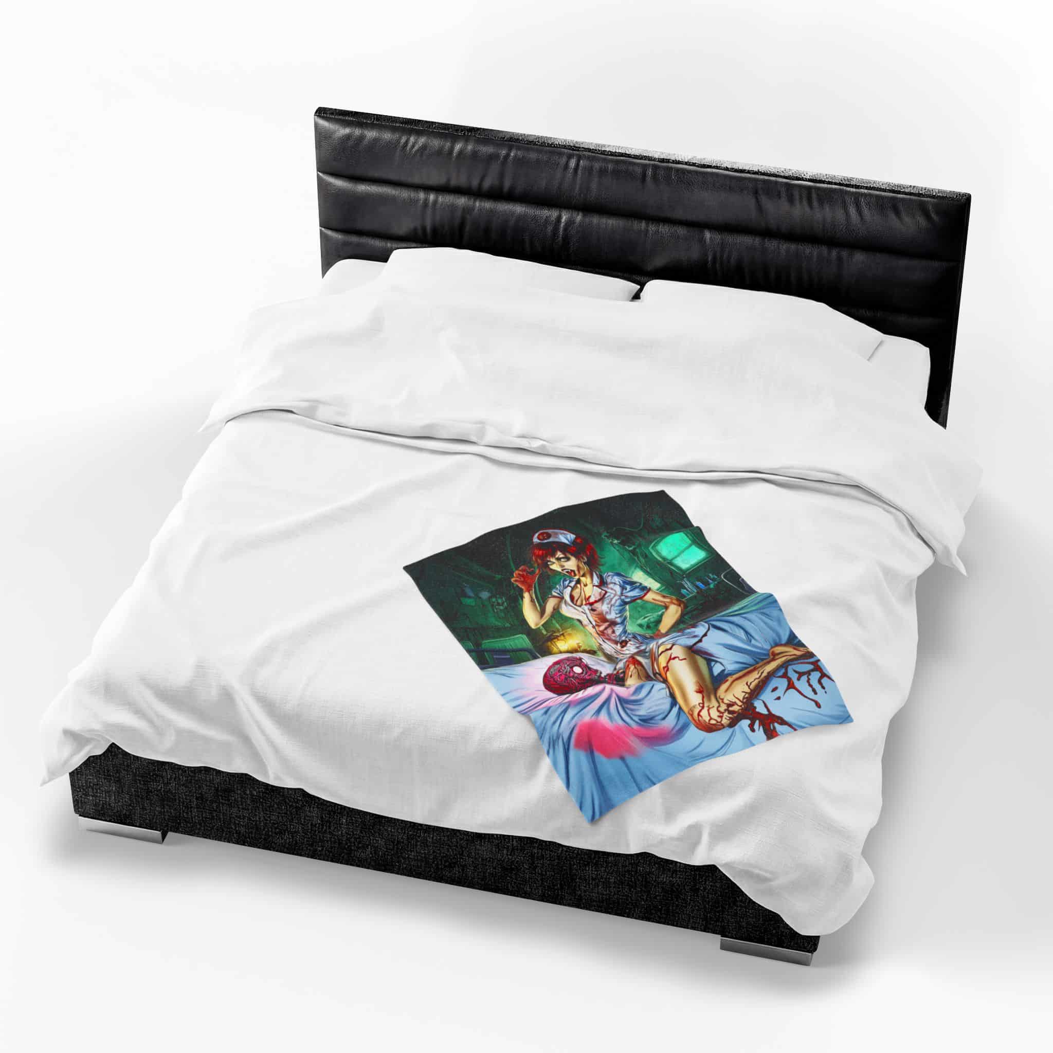 Undead Angels Zombie Nurse Abigail Reborn Style I-BZ Plush Blanket, Cozy Throw for Fall Decor - Image 15