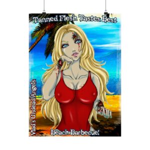 Shay Undead Angel Zombie Lifeguard C1 – Classic Art w/Text Matte Vertical Posters