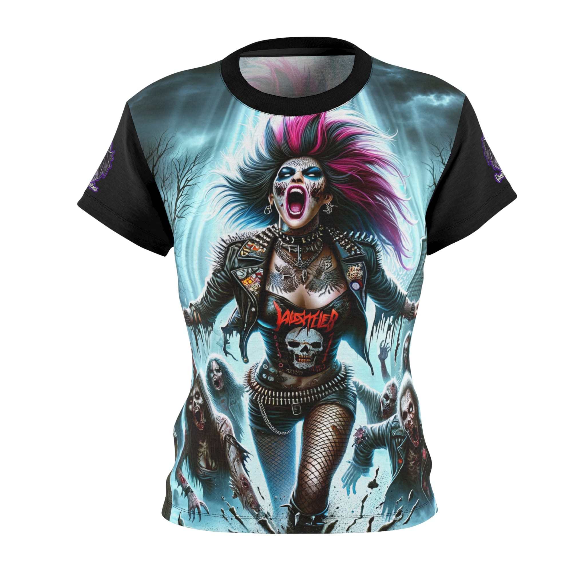 Zombies Emerge #DZ-004 Women's Cut & Sew Tee (AOP) - Image 4