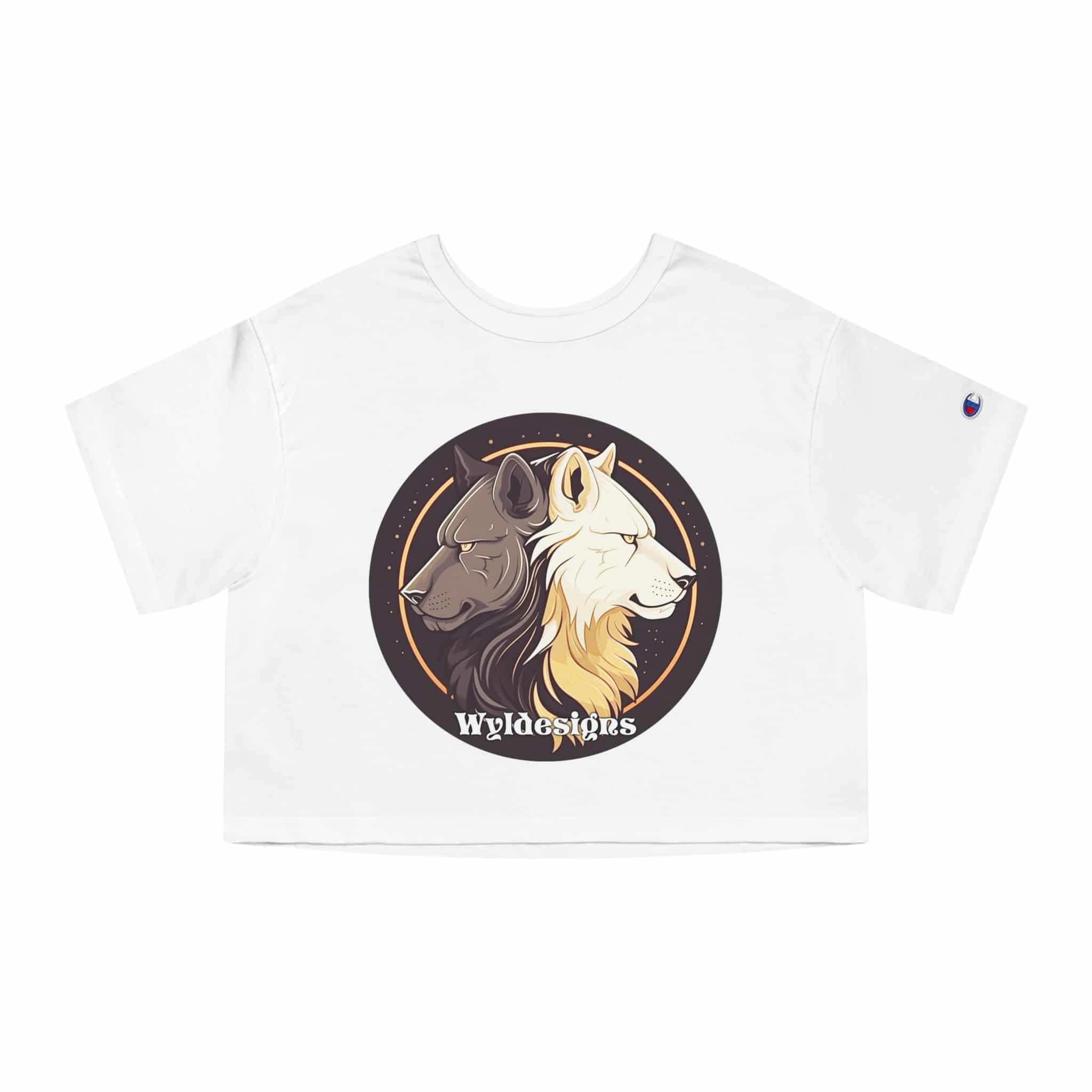 Wyldesigns Logo Champion Women's Heritage Cropped T-Shirt - Image 4