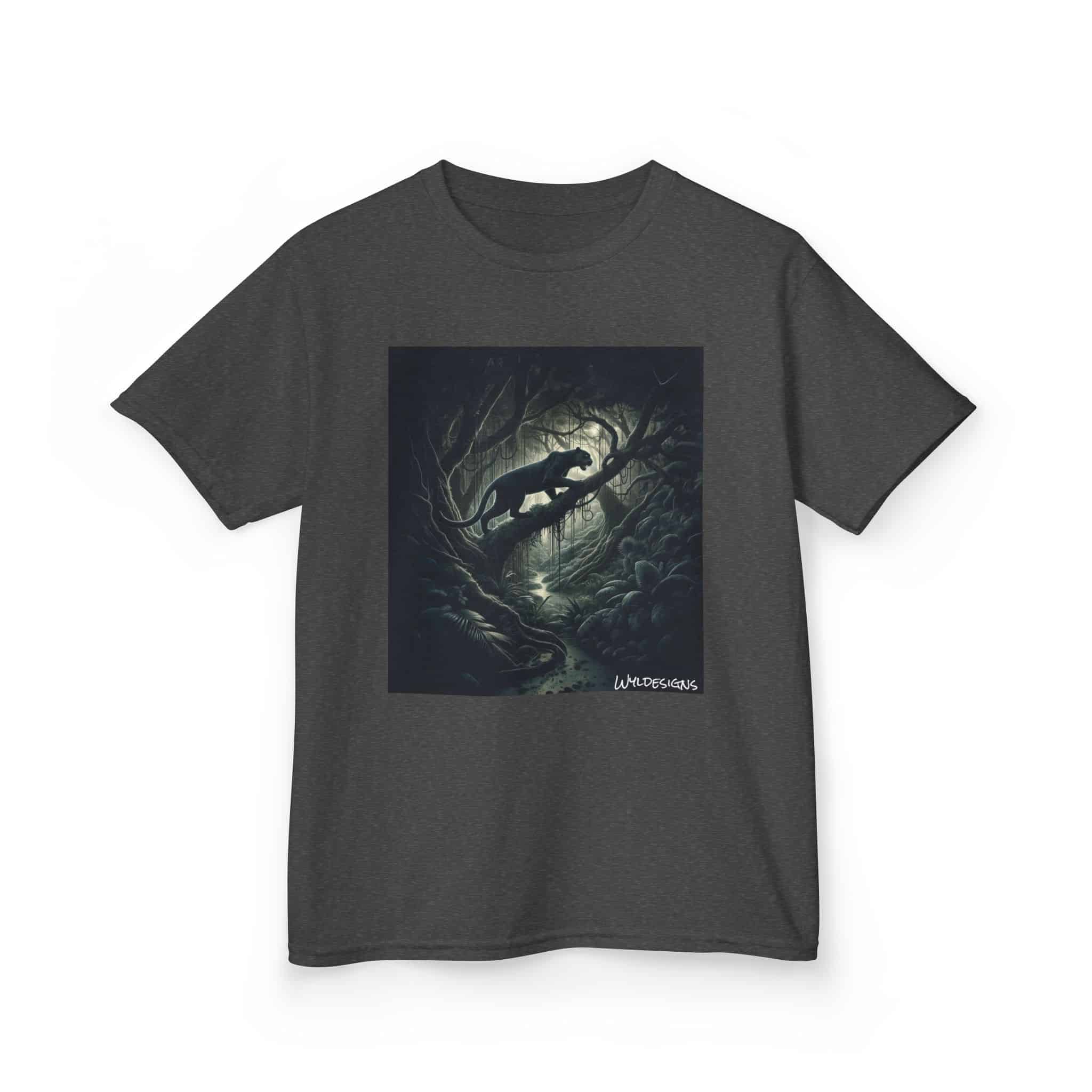 Black Panther WD-D002 By Wyldesigns Kids Heavy Cotton™ Tee - Image 11