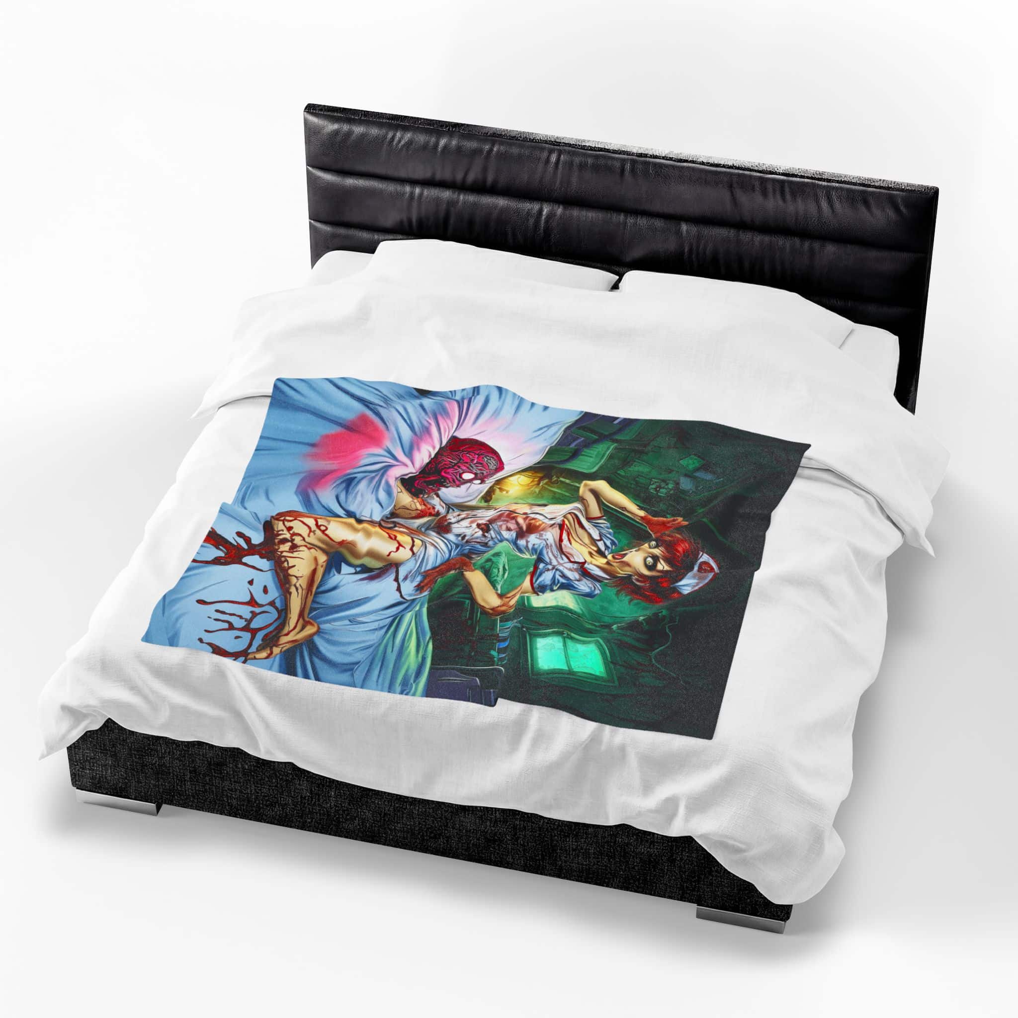 Undead Angels Zombie Nurse Abigail Reborn Style I-BZ Plush Blanket, Cozy Throw for Fall Decor - Image 7