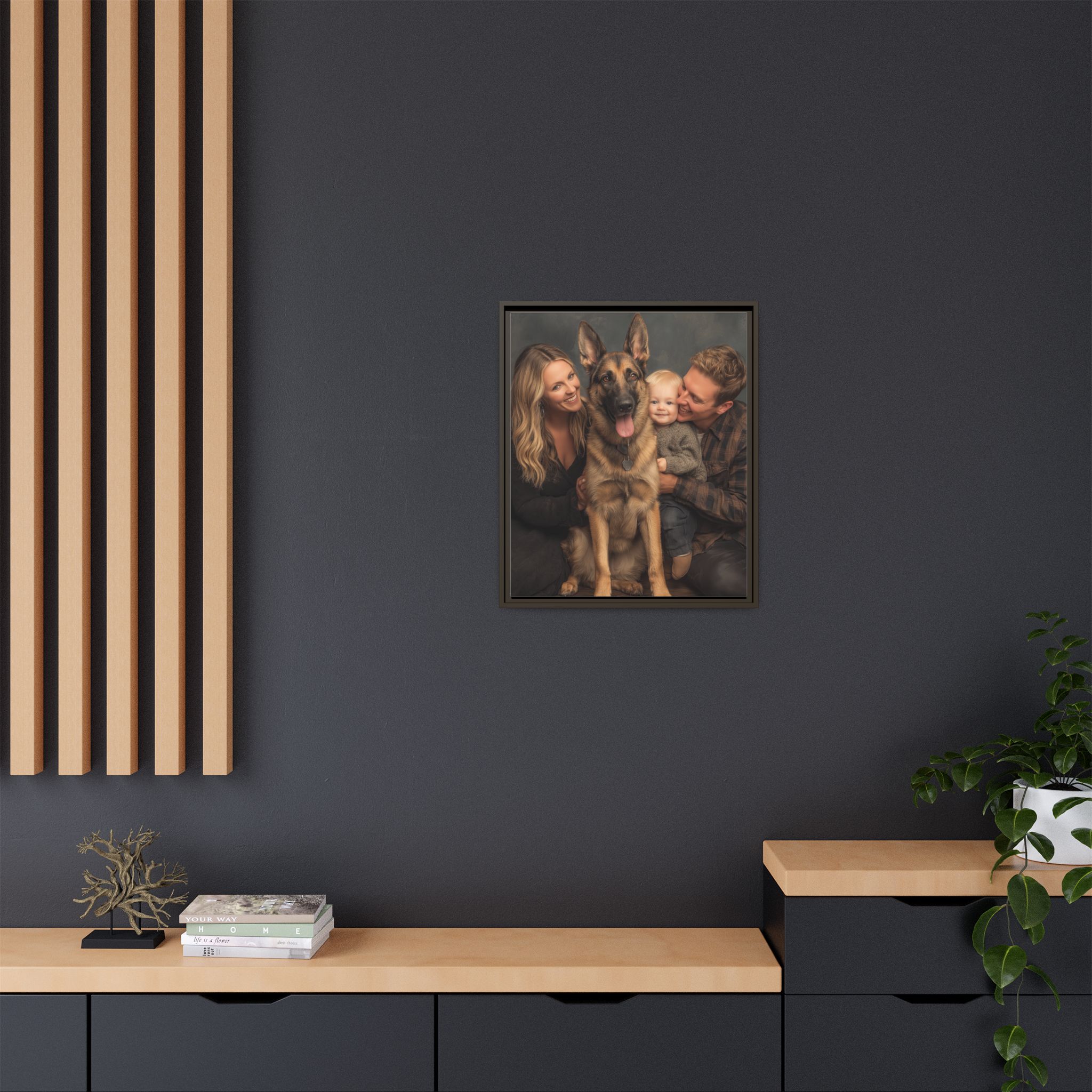 Personalized Framed Family Canvas Wall Art Vertical Multiple Sizes Available - Image 176