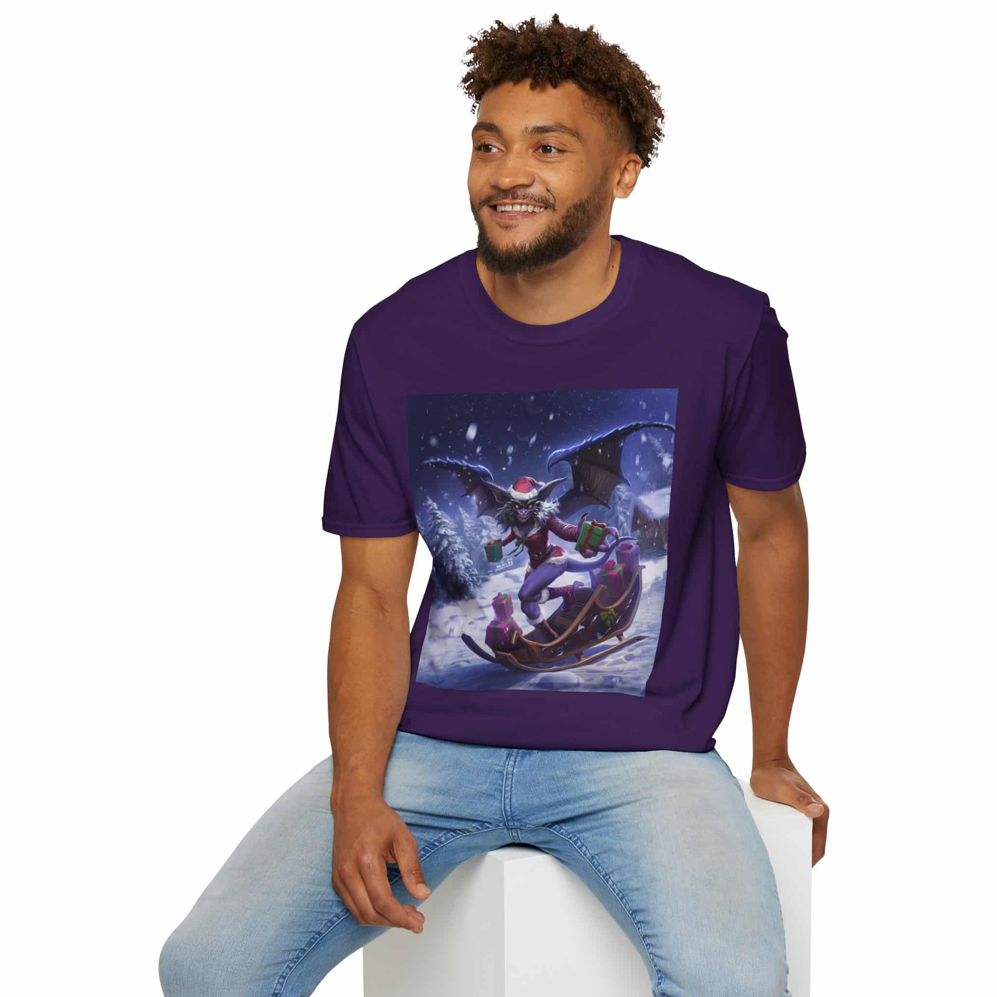 Gift Giving Gremlin Elf I Unisex T-Shirt Christmas - Image 59