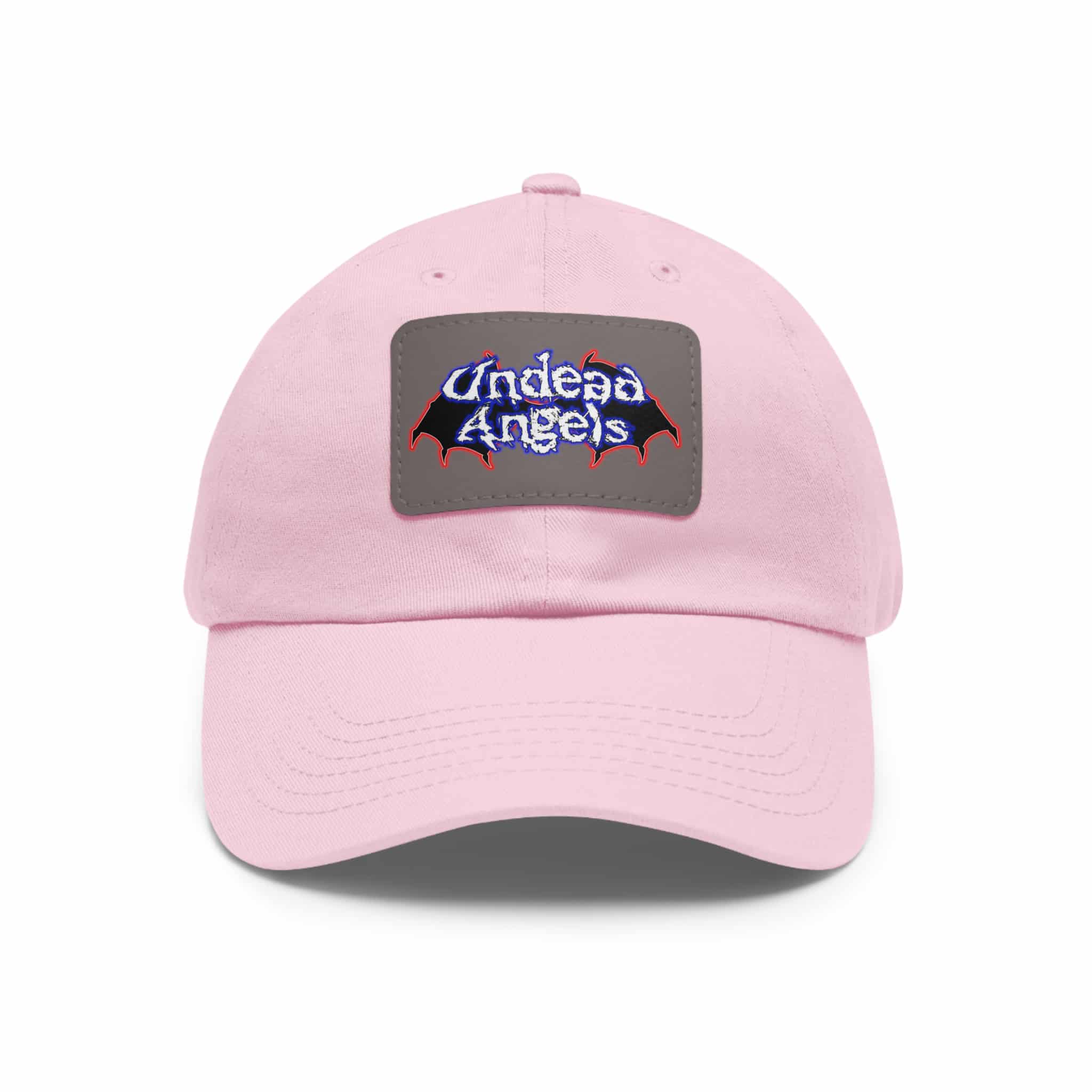 Undead Angels Logo Leather Patch Dad Hat - Casual Style for Music Lovers - Image 56