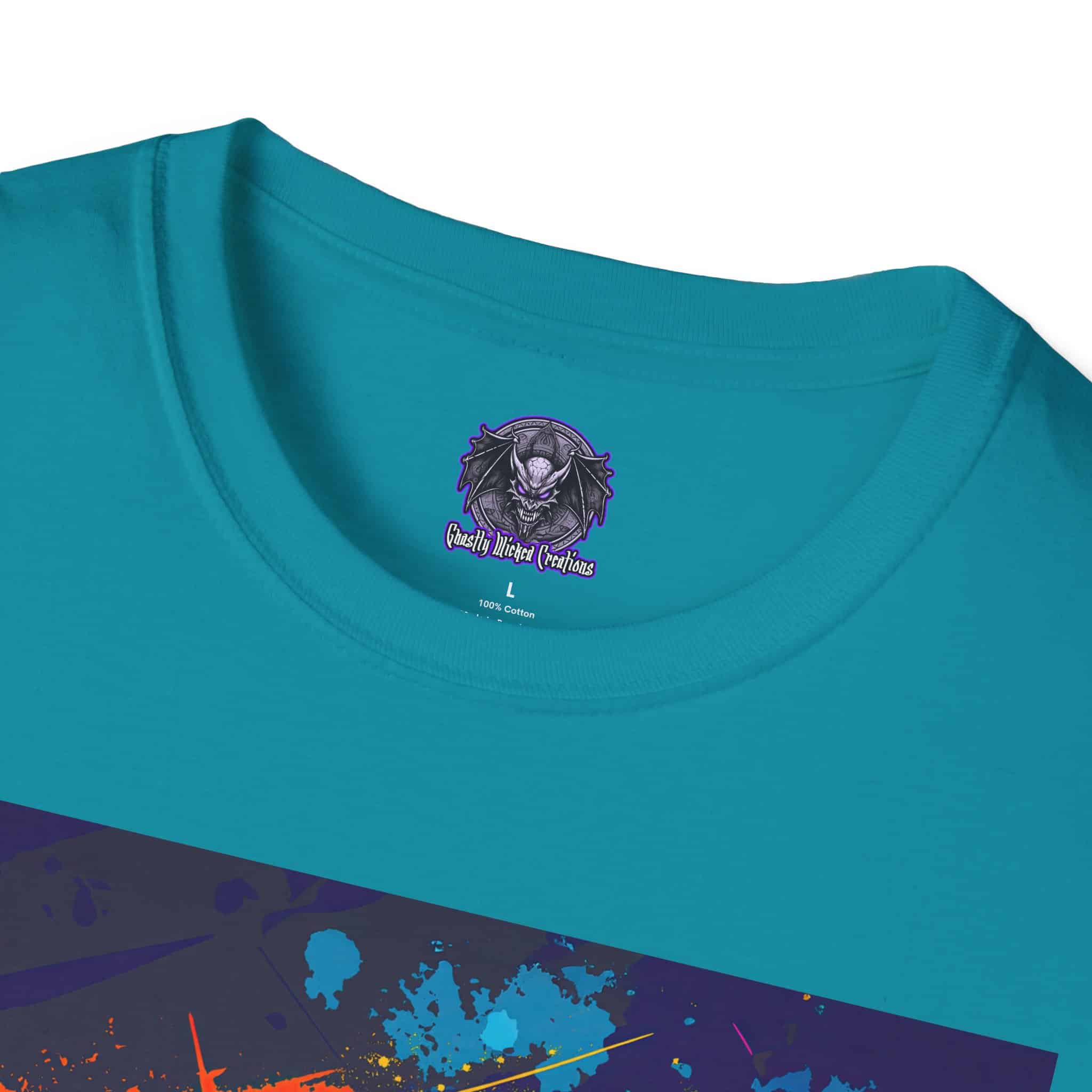 Frankenstein Pop Art 60's Style Unisex T-Shirt - Image 47