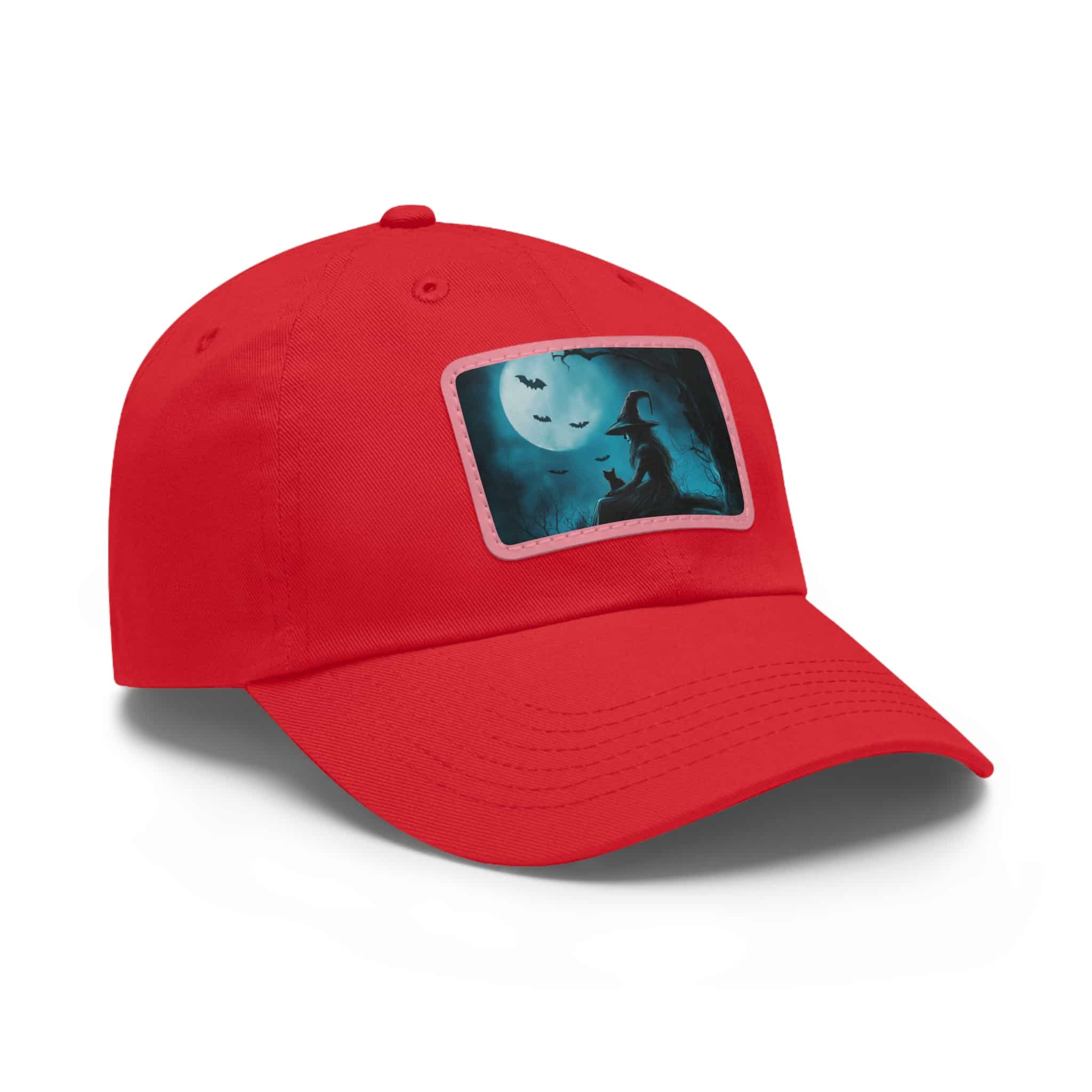 Witch With Black Cat By Moonlight #MJ-W003 Logo Leather Patch Dad Hat - Casual Style for Music Lovers - Image 107