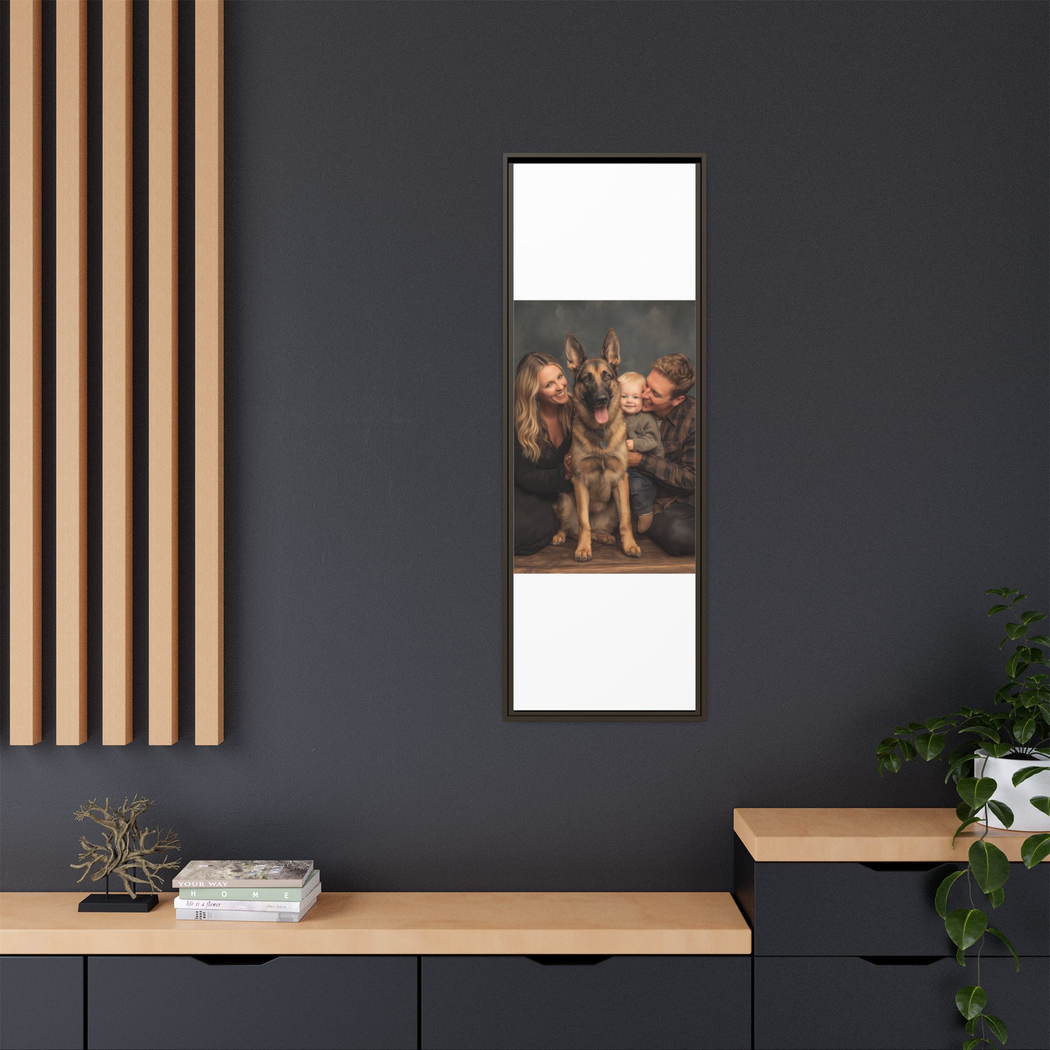 Personalized Framed Family Canvas Wall Art Vertical Multiple Sizes Available - Image 128
