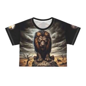 Undead Lion WD-D015 By Wyldesigns Crop Tee (AOP)