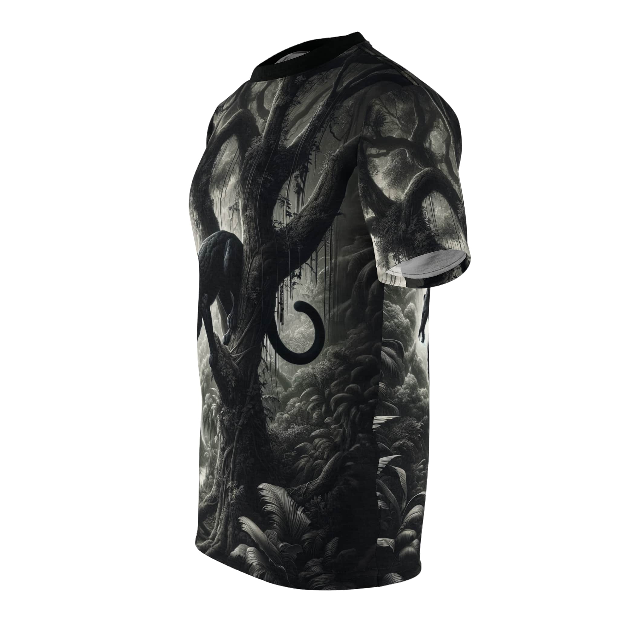Black Panther WD-D003 By Wyldesigns Unisex Cut & Sew Tee (AOP) - Image 3