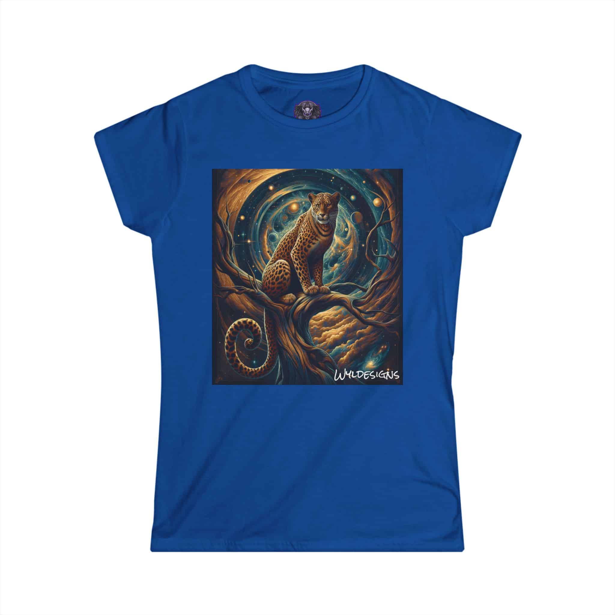 Cosmic Leopard WD-D013 By Wyldesigns Women's Softstyle Tee - Image 25