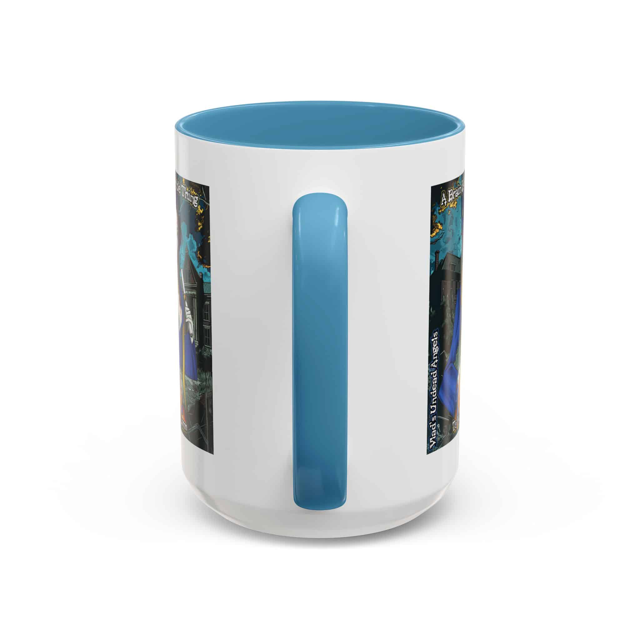 Tiffany Undead Angel Zombie Graduate – Classic Art V2 w/Text Accent Coffee Mug (11, 15oz) - Image 40