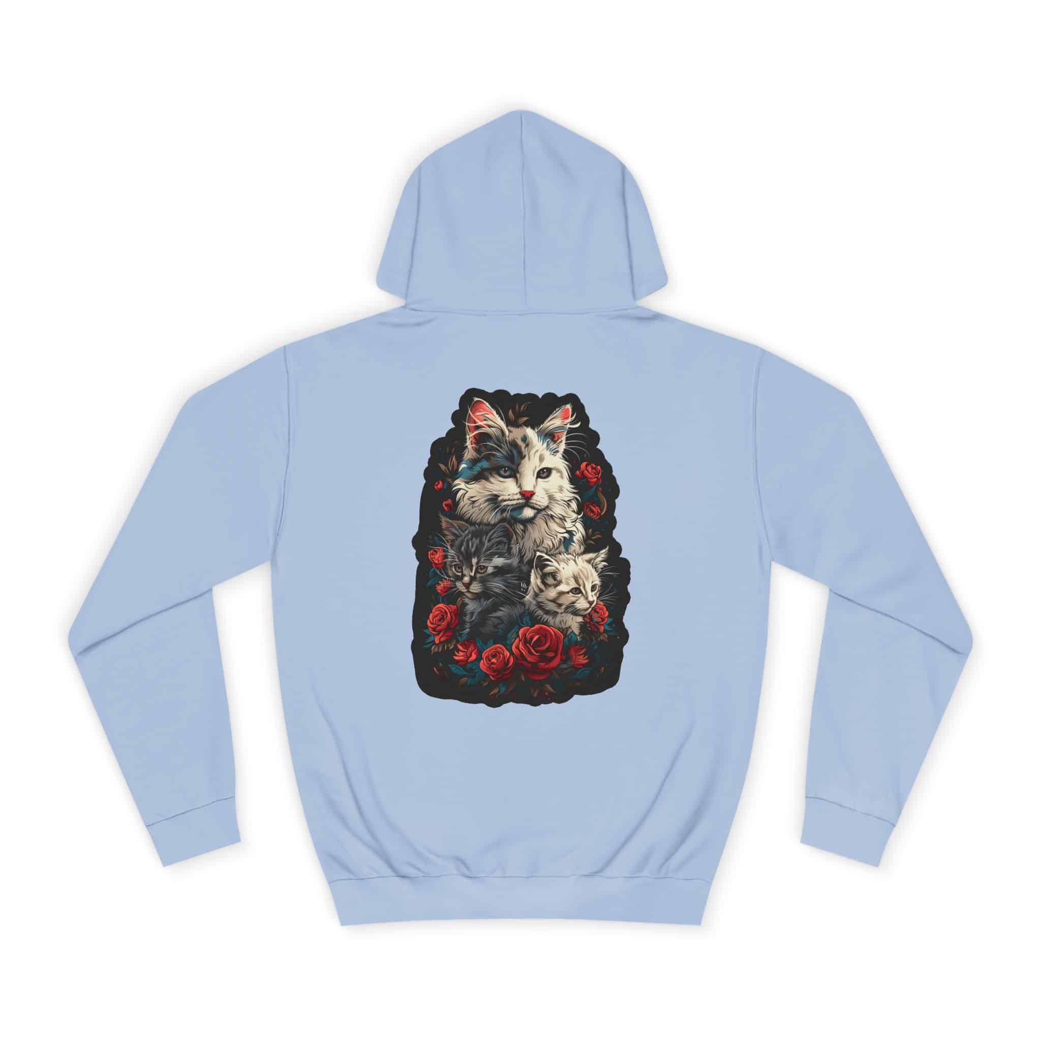 Mama Cat & Kittens WD-M001 By Wyldesigns Unisex College Hoodie - Image 54