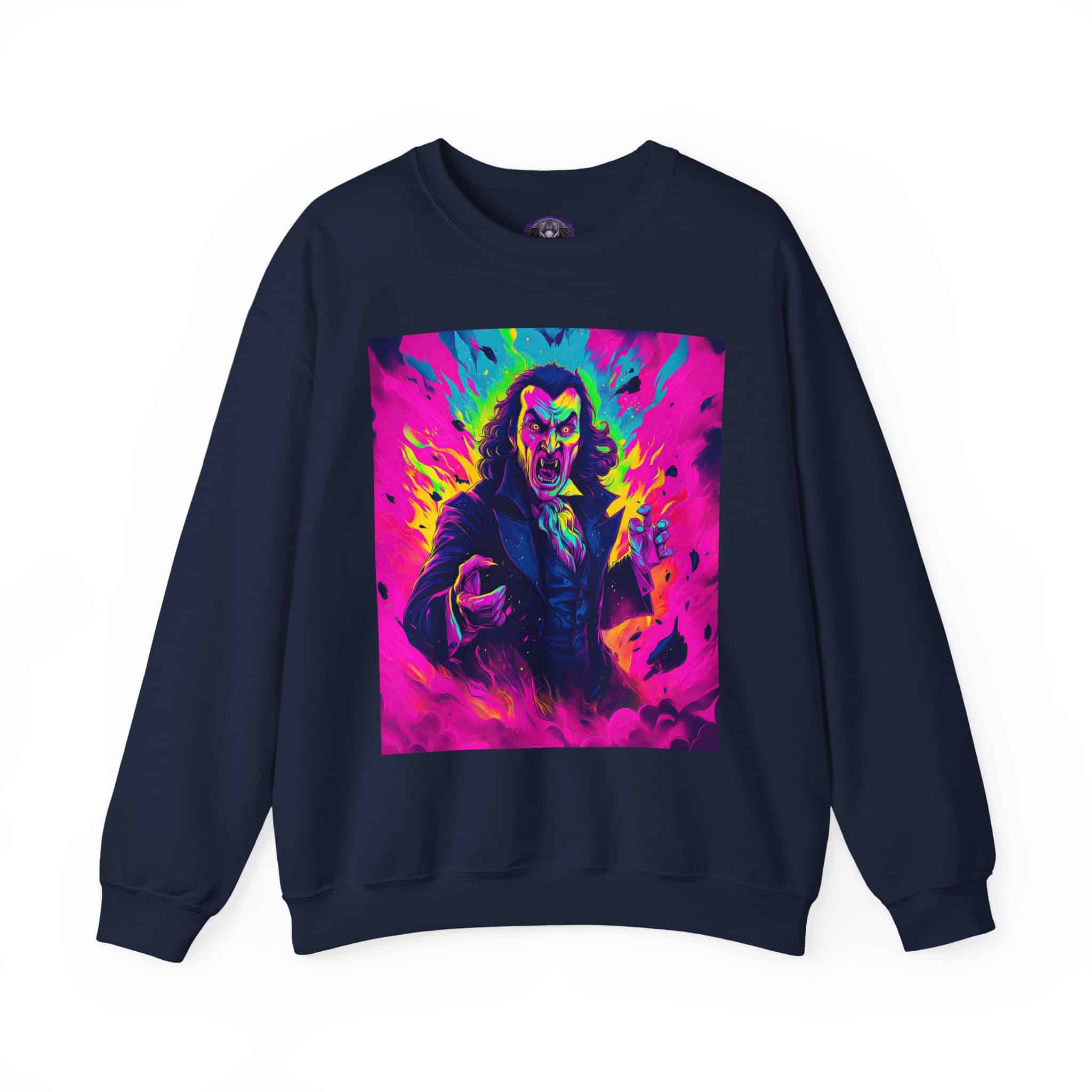 Dracula II Pop 60’s Art Style Unisex Heavy Blend™ Crewneck Sweatshirt - Image 45