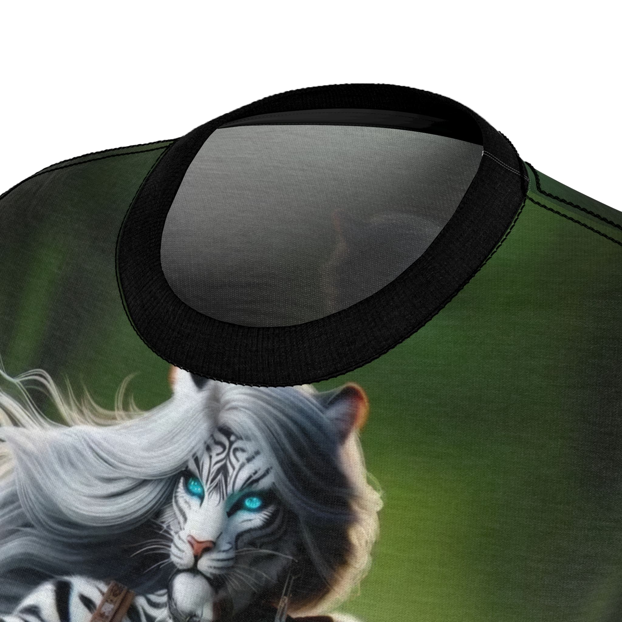 Arm The Animals: Hunter Tiger Girl #AA-D-WT002 Women's Cut & Sew Tee (AOP) - Image 6