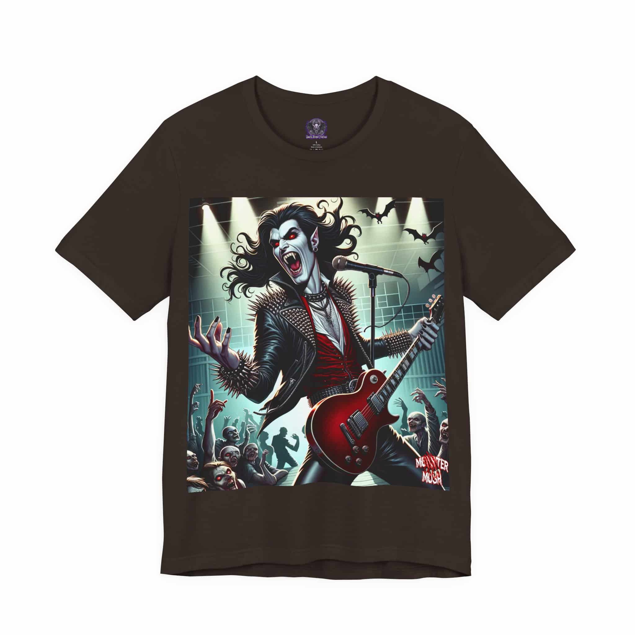 Monster Mosh 2024 Tour Drac On Guitar MM-D009 Jersey Short Sleeve Tee - Image 3