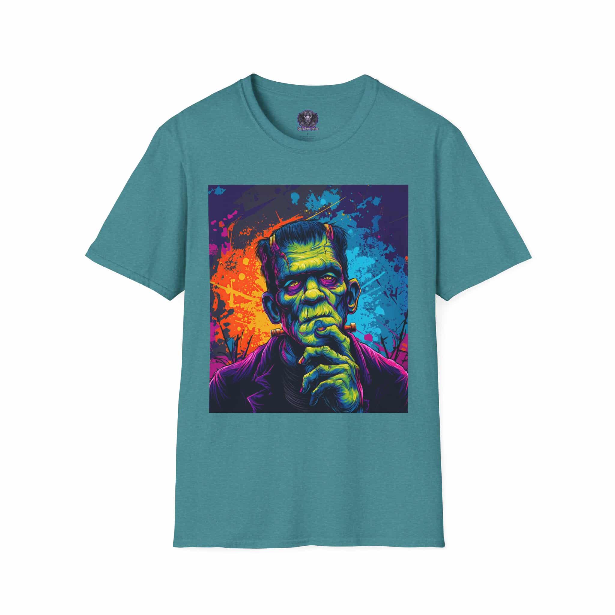 Frankenstein Pop Art 60's Style Unisex T-Shirt - Image 5