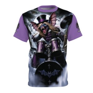 Vlad The Enforcer Bat Drummer #VTE001 Unisex Cut & Sew Tee (AOP)