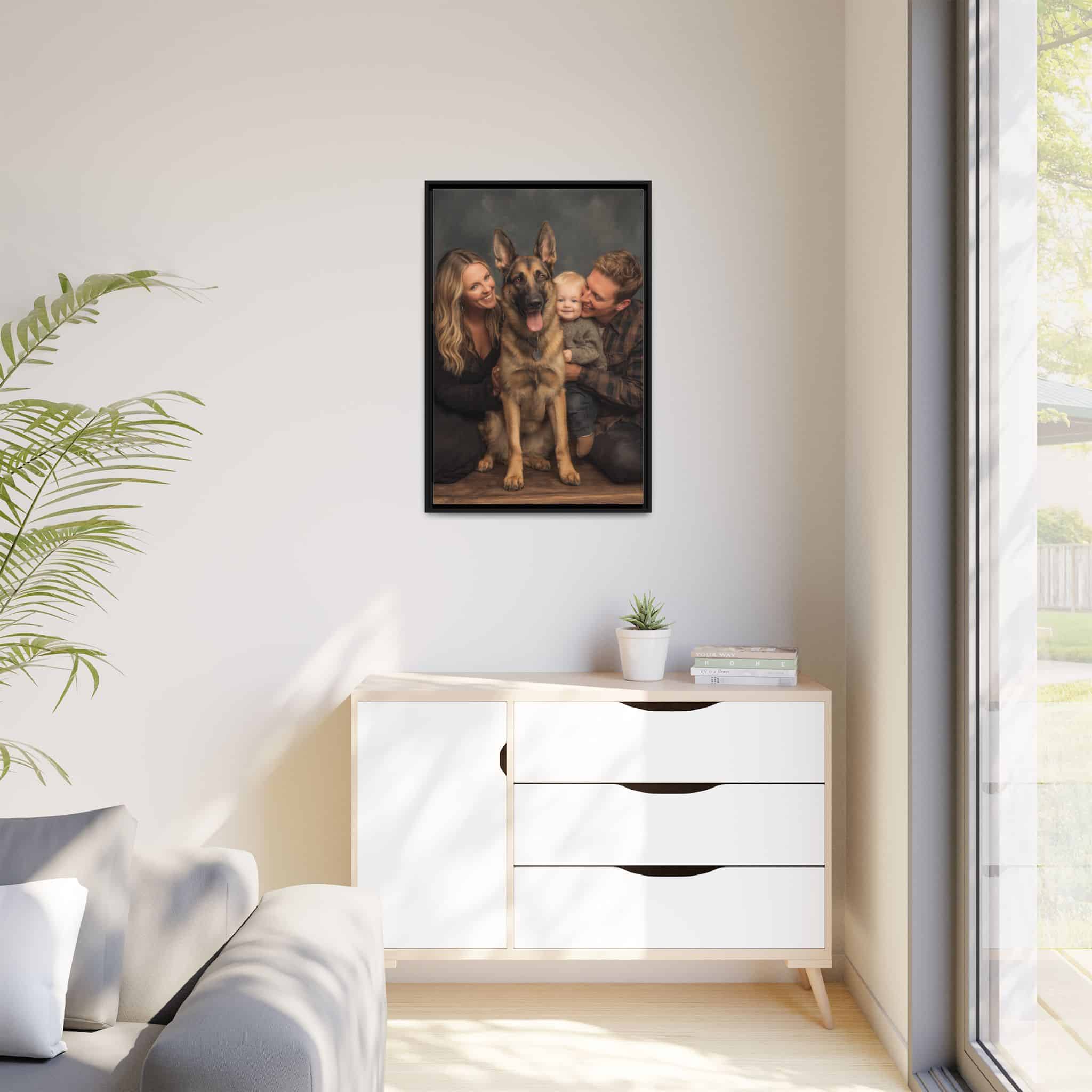 Personalized Framed Family Canvas Wall Art Vertical Multiple Sizes Available - Image 31