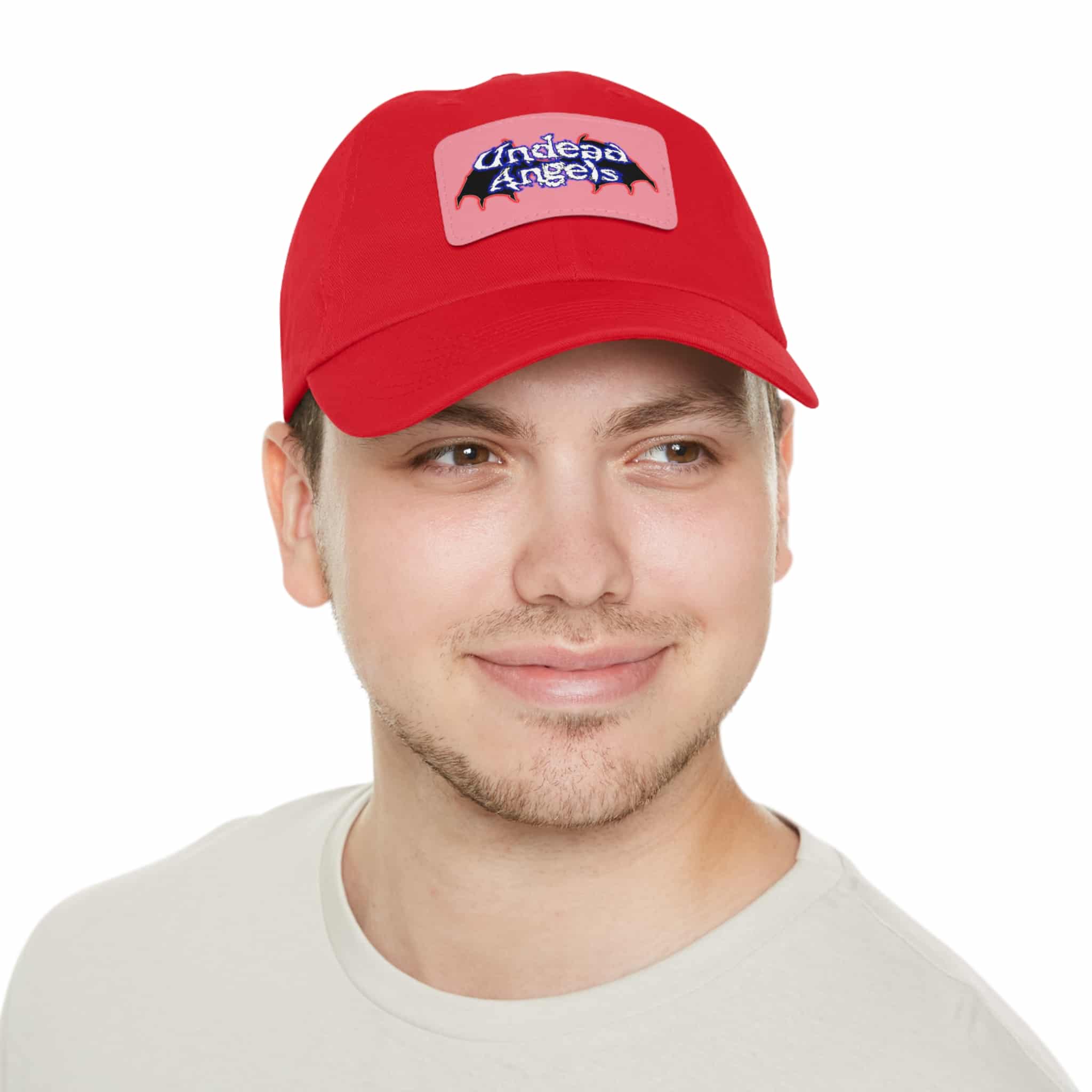 Undead Angels Logo Leather Patch Dad Hat - Casual Style for Music Lovers - Image 110
