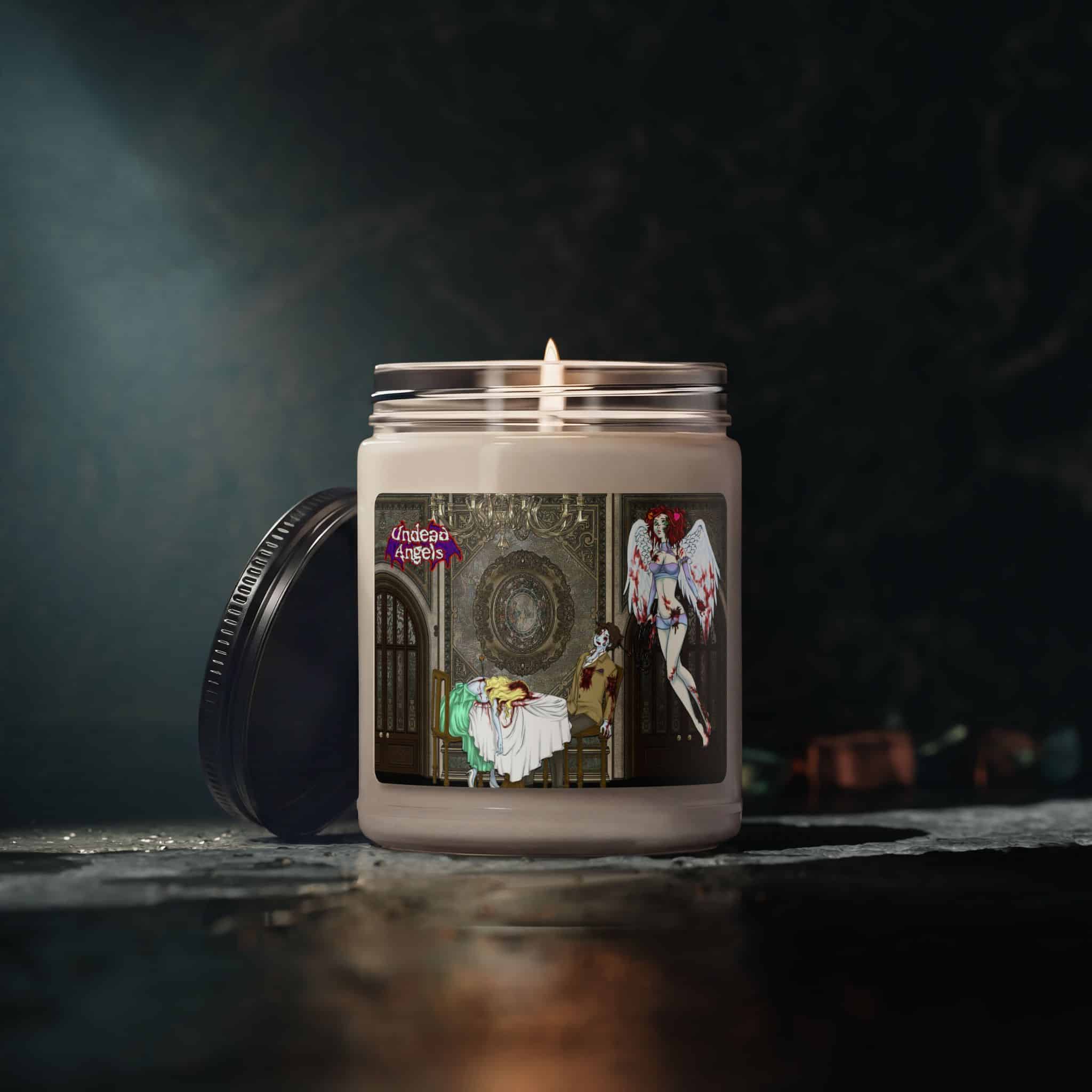 Undead Angel Valentine's Zombie Cupid Scarlet – Classic Art Scented Soy Candle, 9oz - Image 33