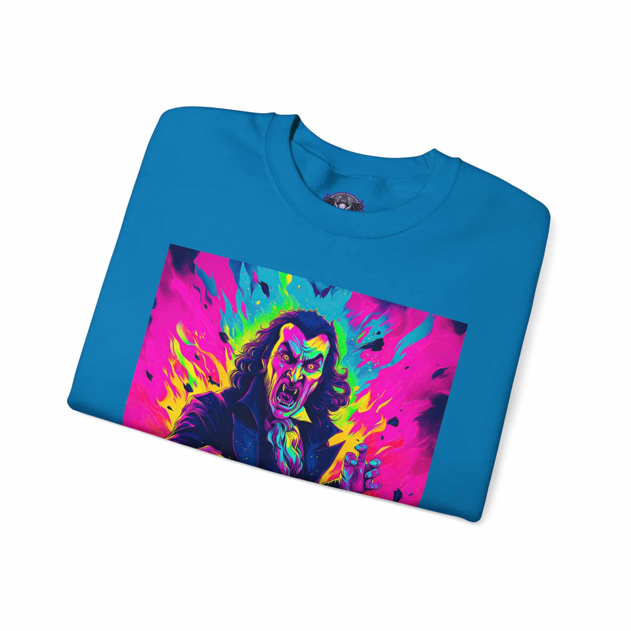 Dracula II Pop 60’s Art Style Unisex Heavy Blend™ Crewneck Sweatshirt - Image 35