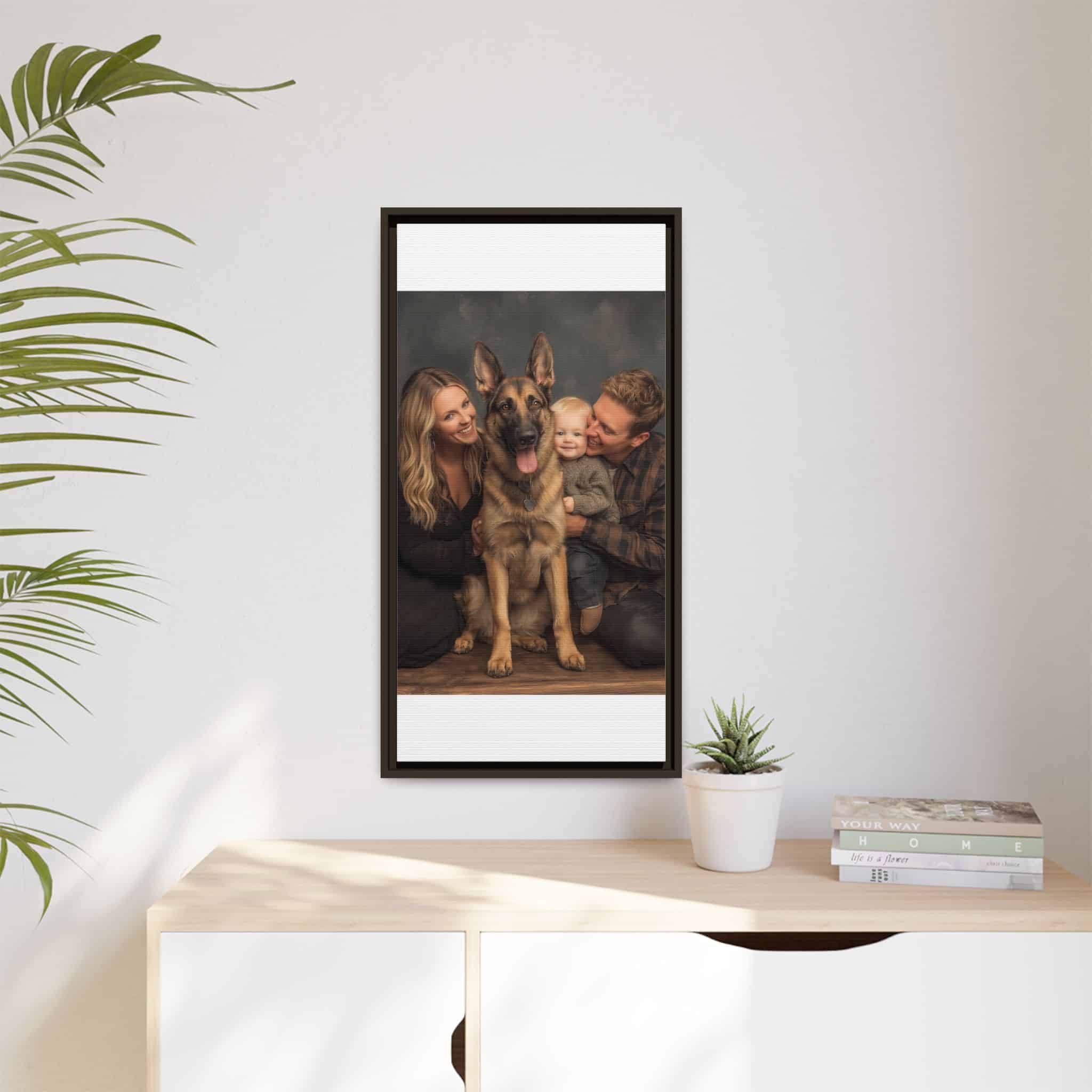 Personalized Framed Family Canvas Wall Art Vertical Multiple Sizes Available - Image 223