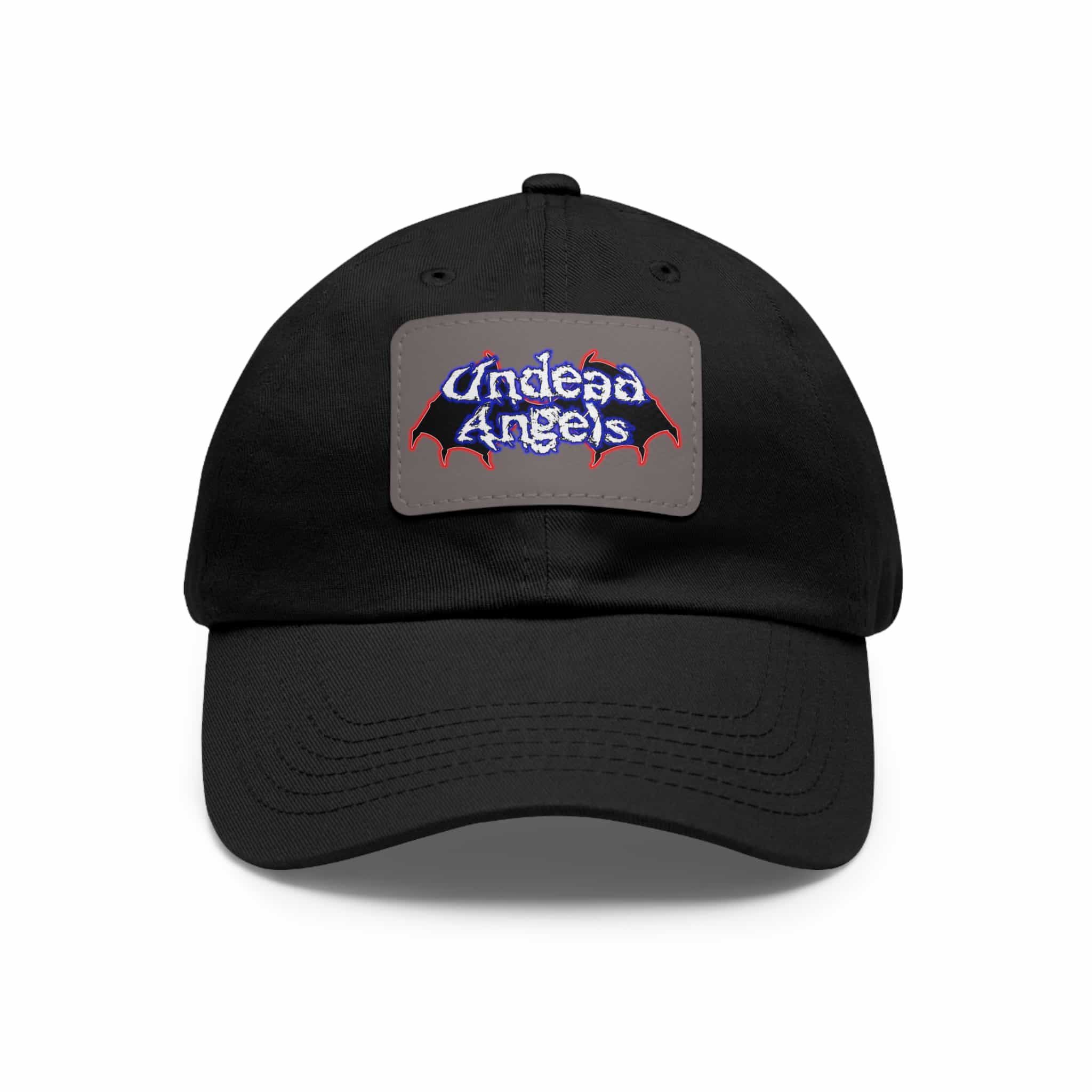 Undead Angels Logo Leather Patch Dad Hat - Casual Style for Music Lovers - Image 11