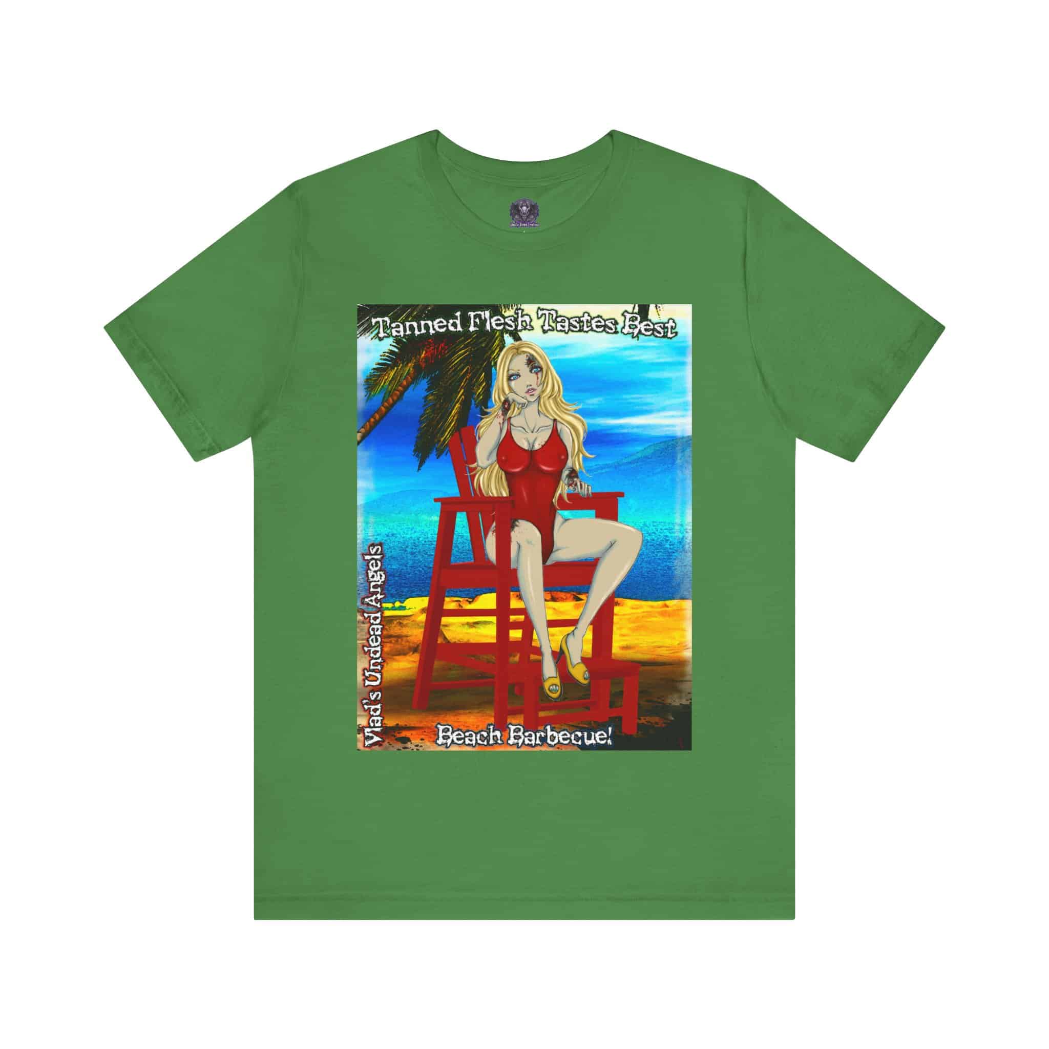 Shay Undead Angel Zombie Lifeguard - Classic Art w/Text F1 Unisex Jersey Short Sleeve Tee - Image 23