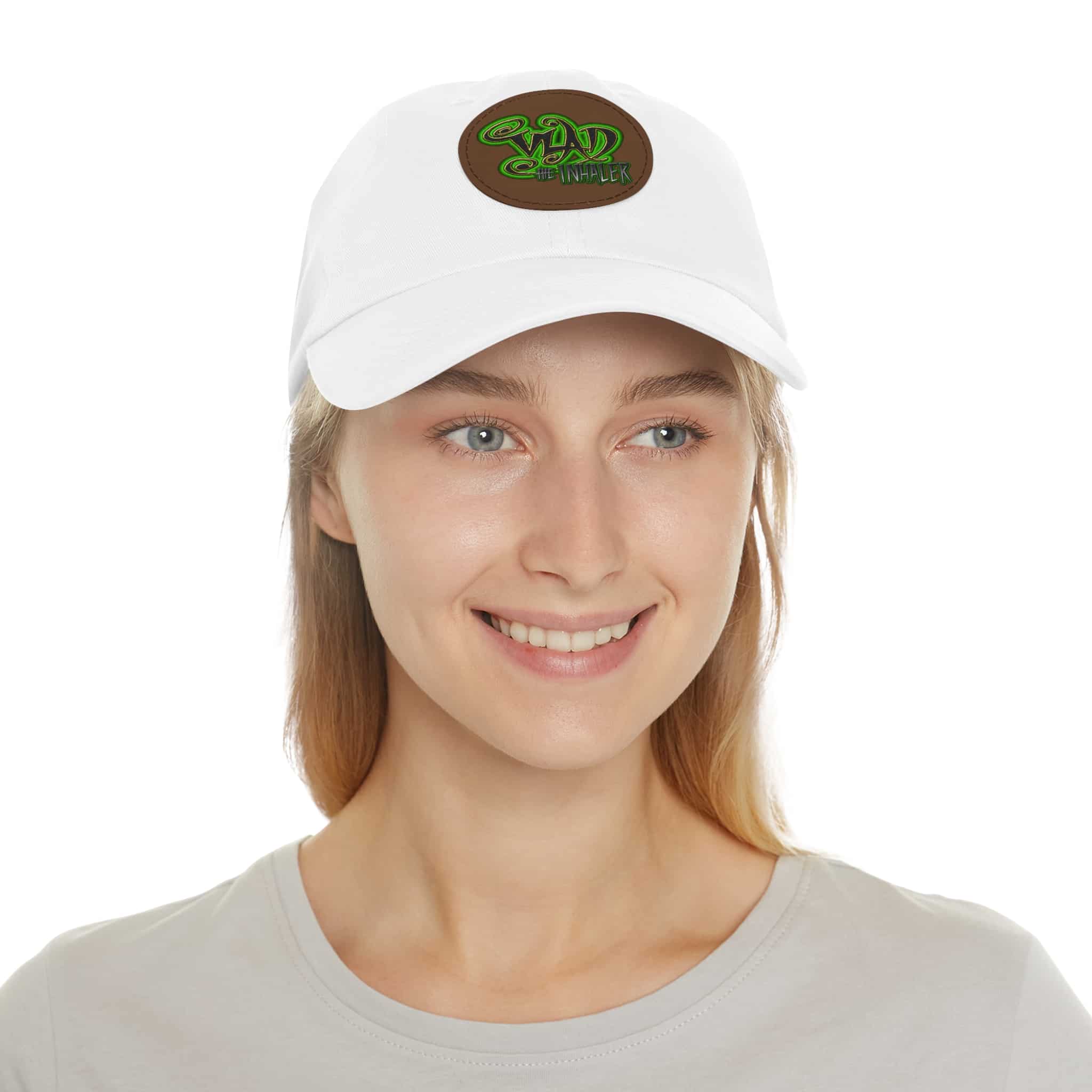 Vlad The Inhaler Band Artistic Round Leather Patch Dad Hat - Stylish Casual Cap - Image 34