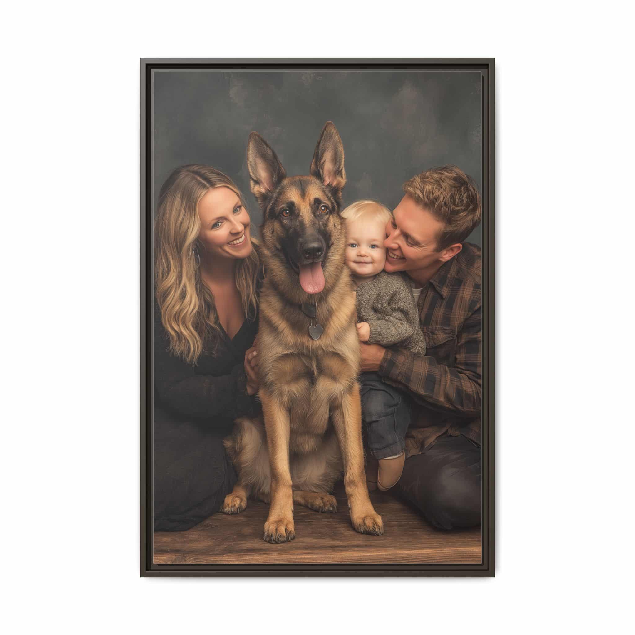 Personalized Framed Family Canvas Wall Art Vertical Multiple Sizes Available - Image 93