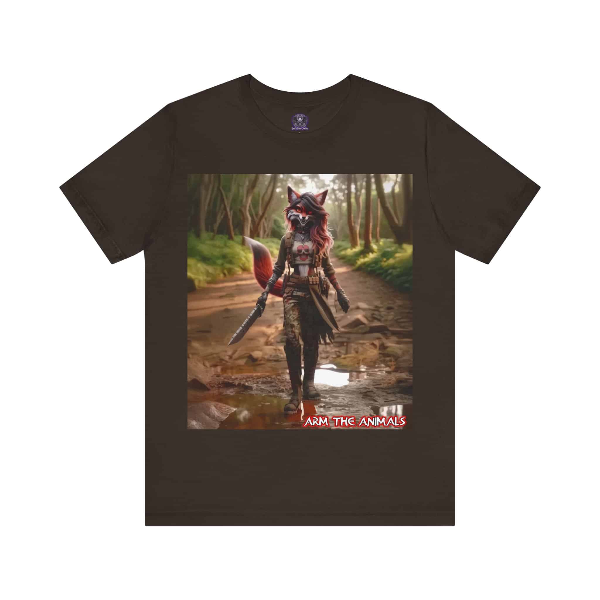 Arm The Animals: Hunter Fox #AA-D-Fo001 Unisex Jersey Short Sleeve Tee - Image 21