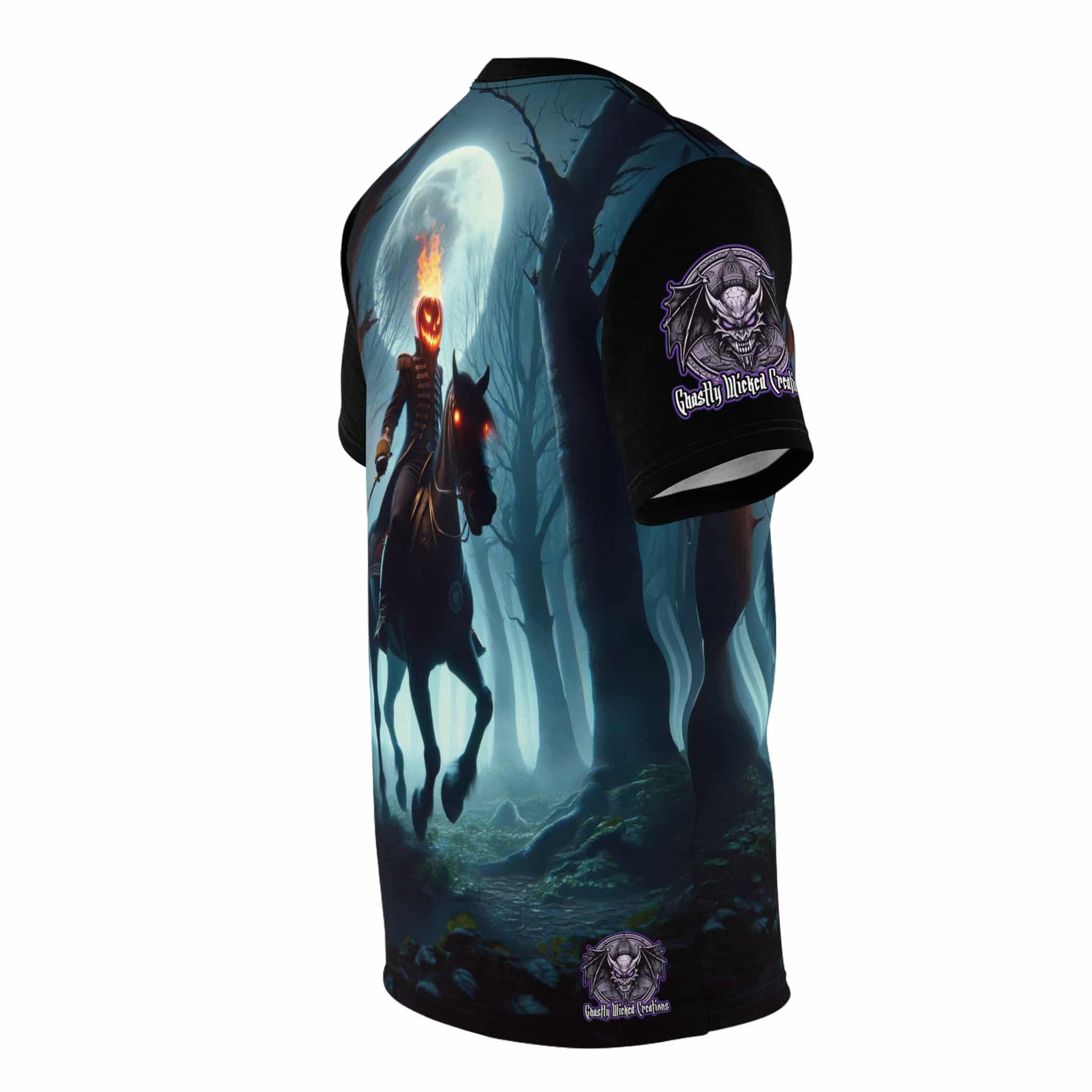Headless Horseman Of Sleepy Hollow #DZ-003 Unisex Cut & Sew Tee (AOP) - Image 4