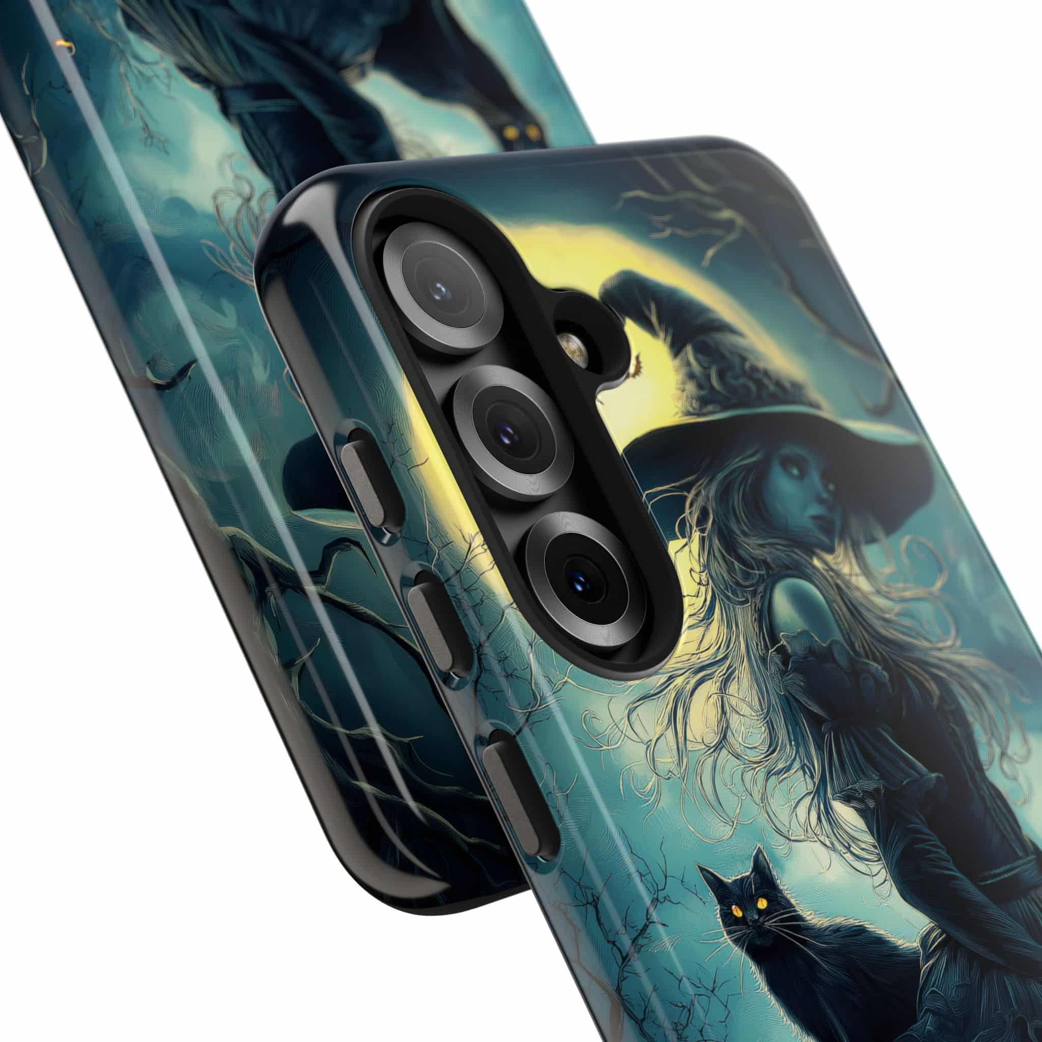 Witch With Black Cat By Moonlight #MJ-W001 Samsung S21, S22, S23, & S24 Tough Phone Cases - Image 18