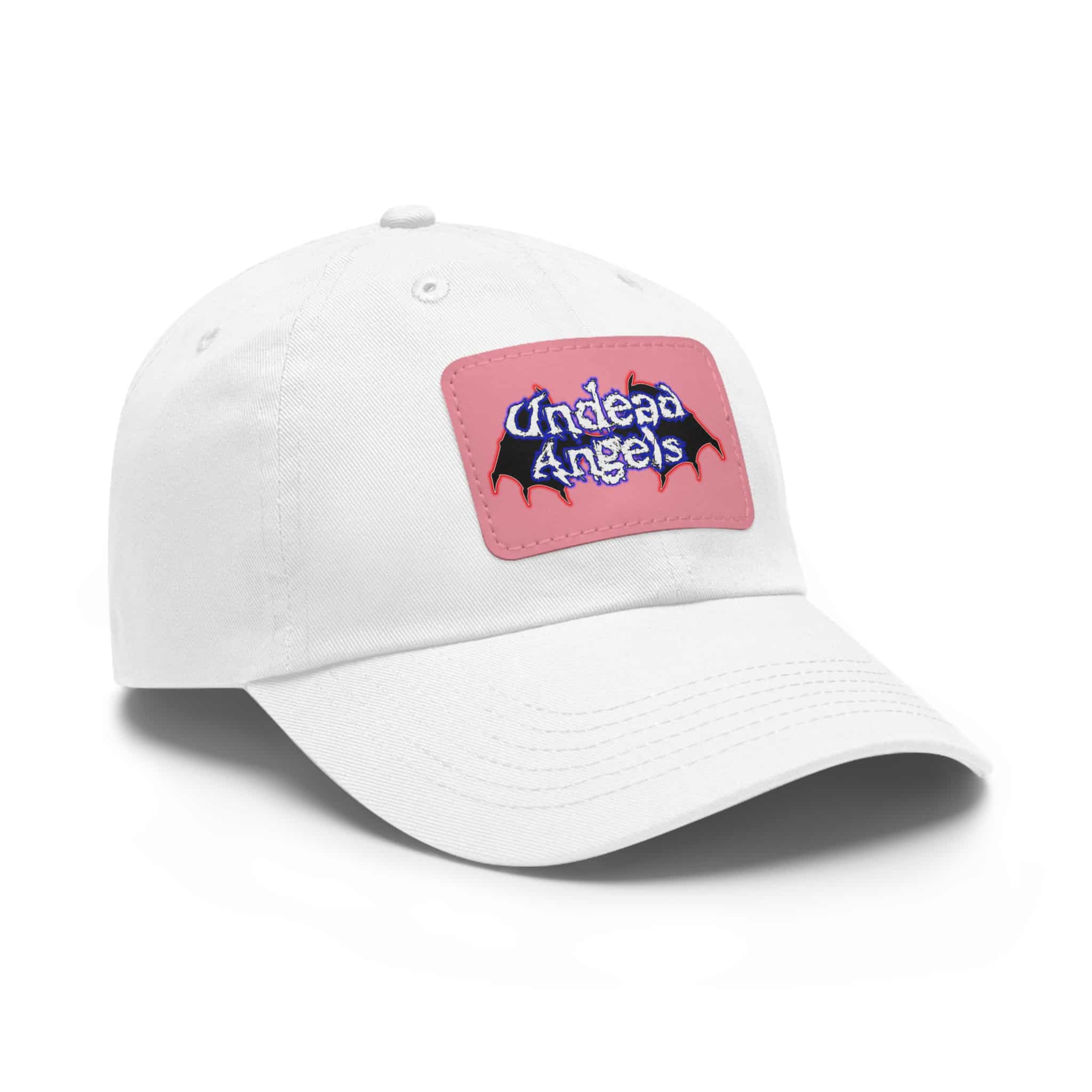 Undead Angels Logo Leather Patch Dad Hat - Casual Style for Music Lovers - Image 117